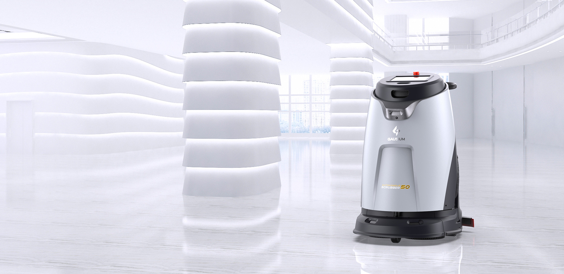 an abstract photo of a curved building with a blue sky in the background