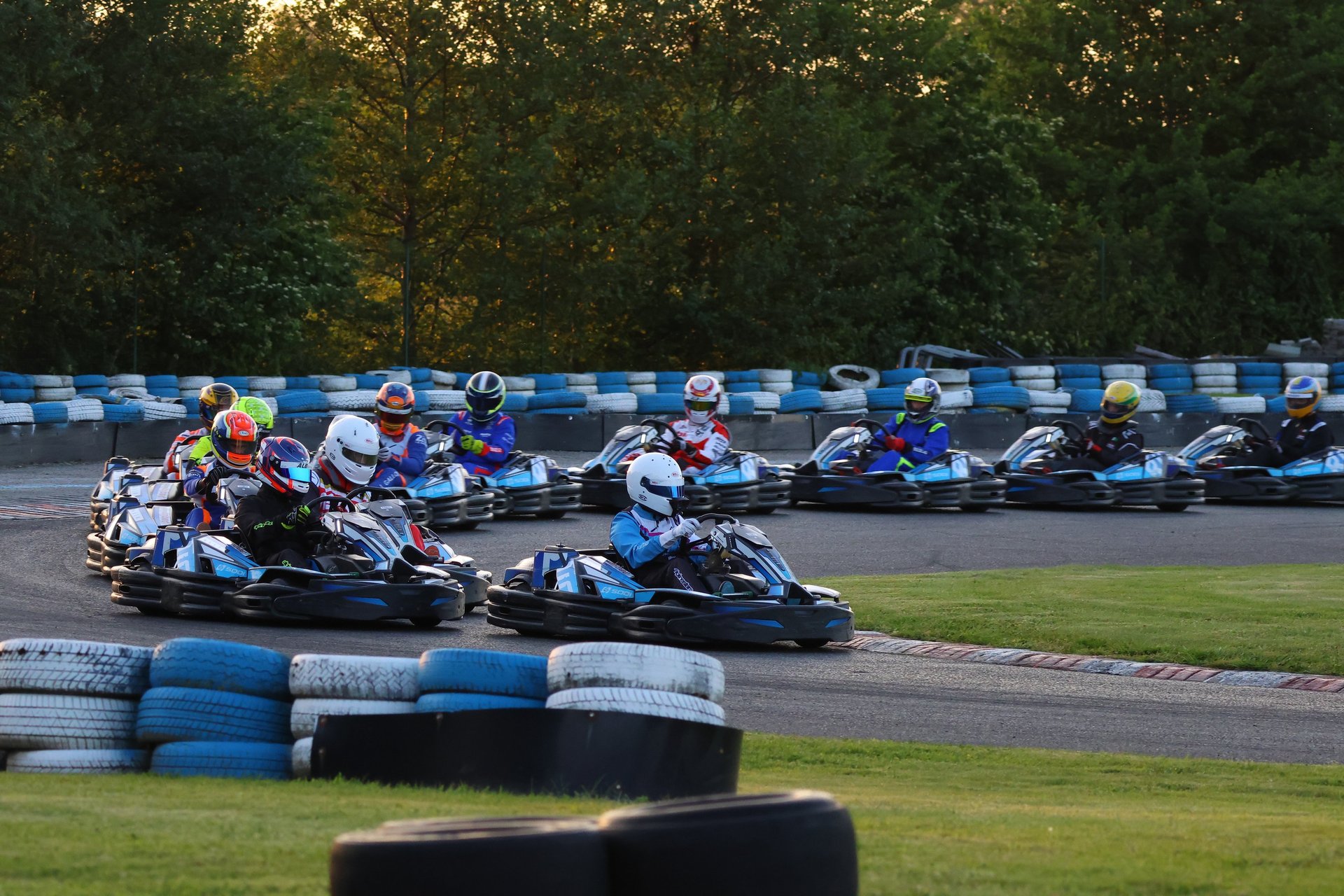 an abstract photo of a curved building with a blue sky in the background