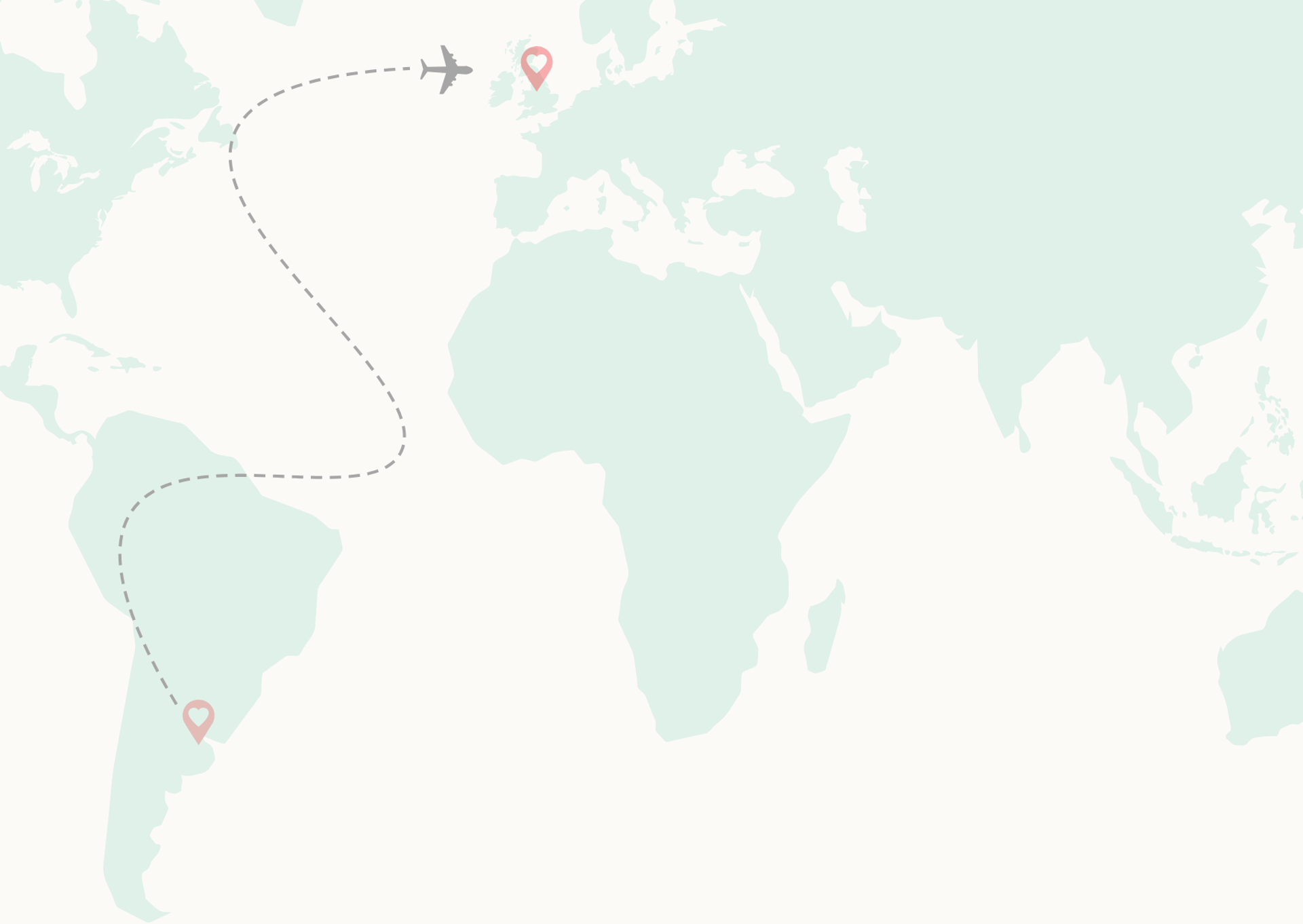 a map of the world made out of chocolate crumbs