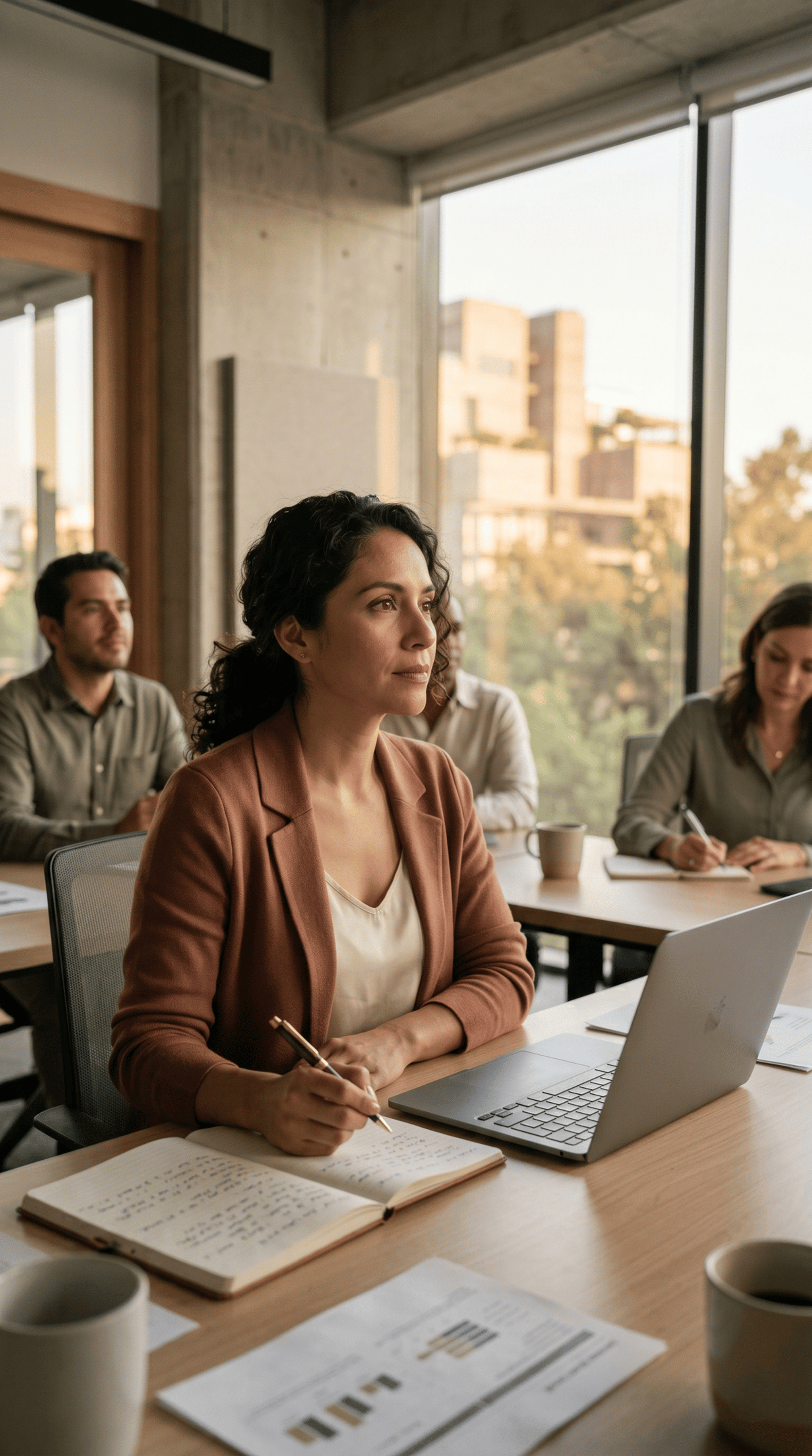 an abstract photo of a curved building with a blue sky in the background