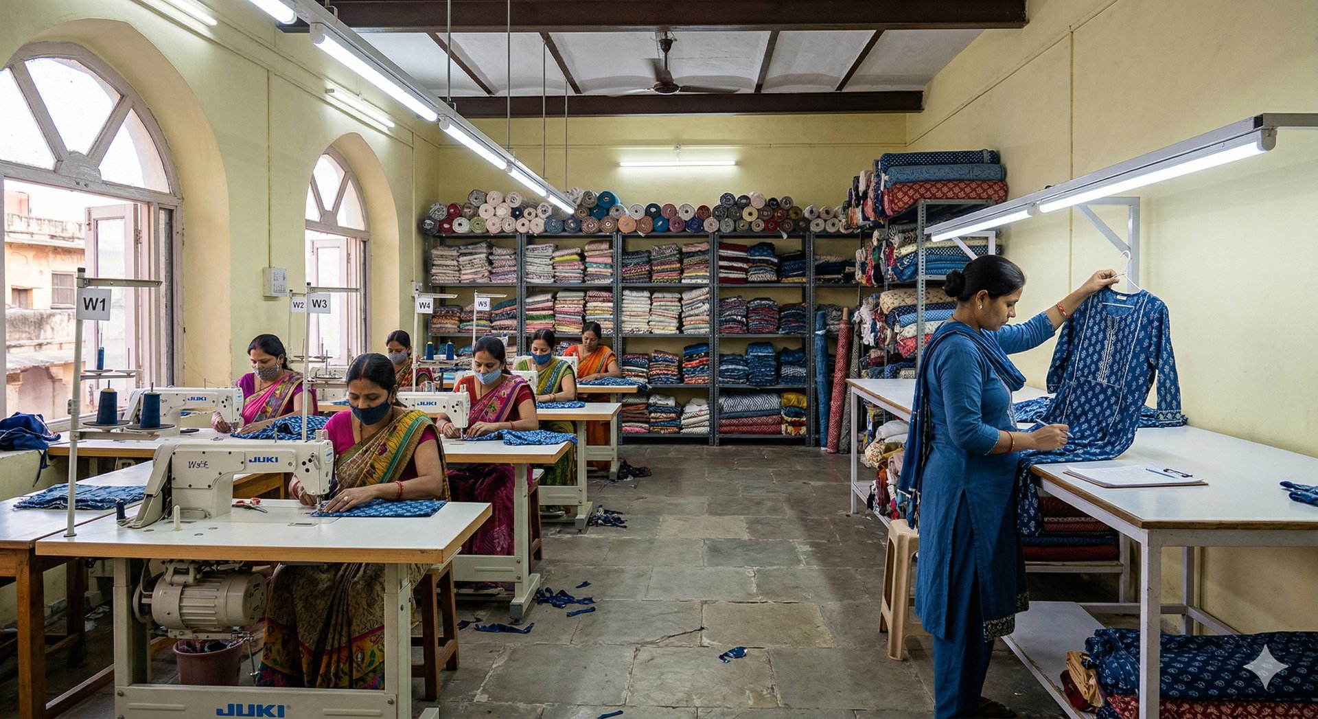 Small batch clothing manufacturer in Jaipur India producing custom garments for startup fashion brands