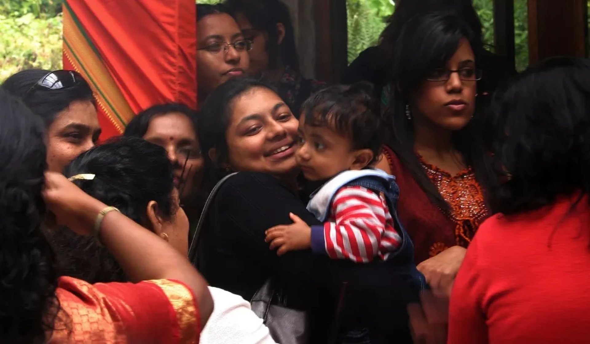 a group of women with a child at skanda vale