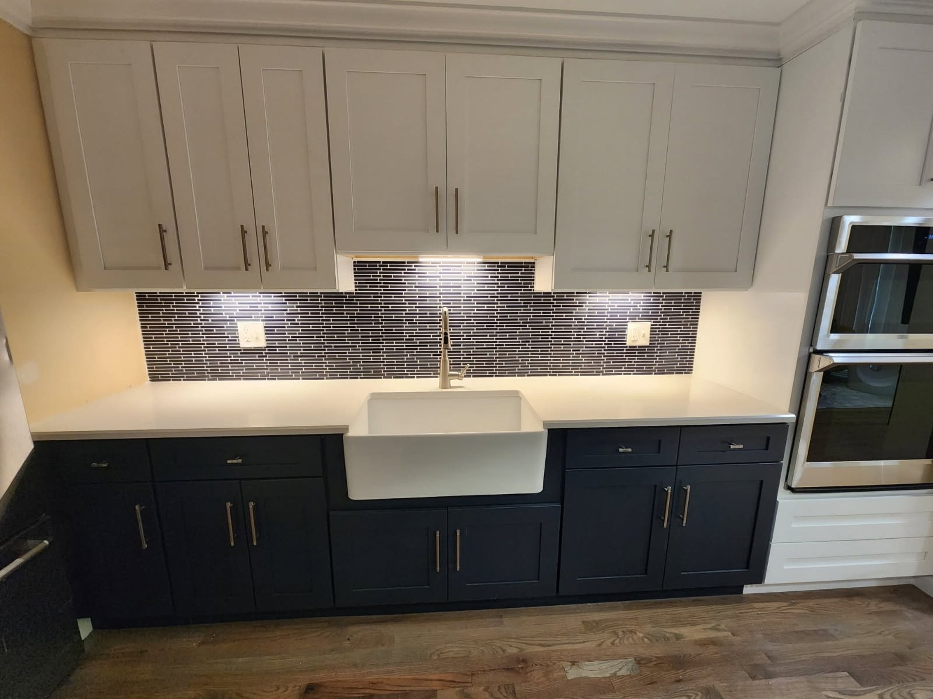 person using black laptop computer