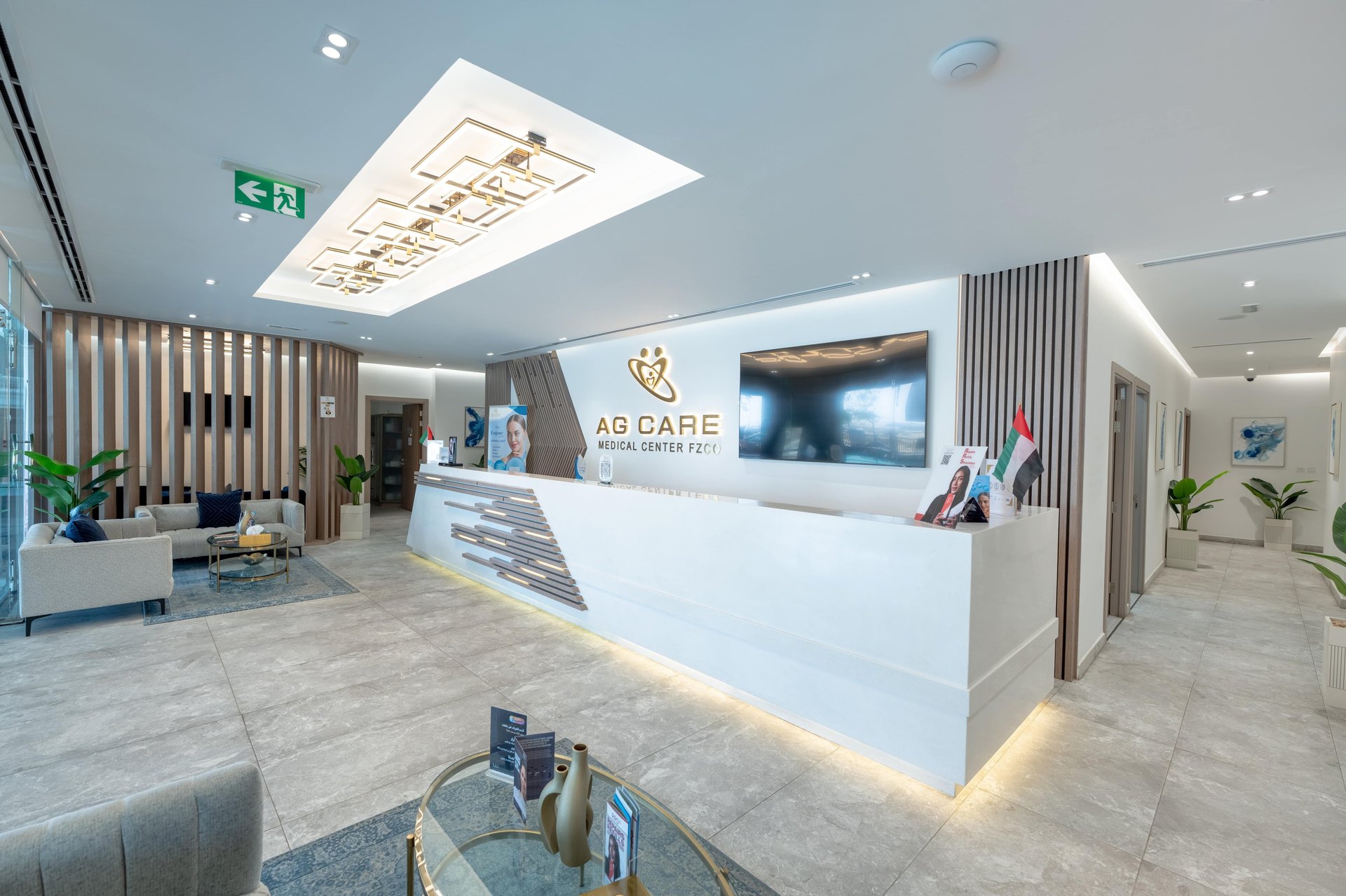 an abstract photo of a curved building with a blue sky in the background