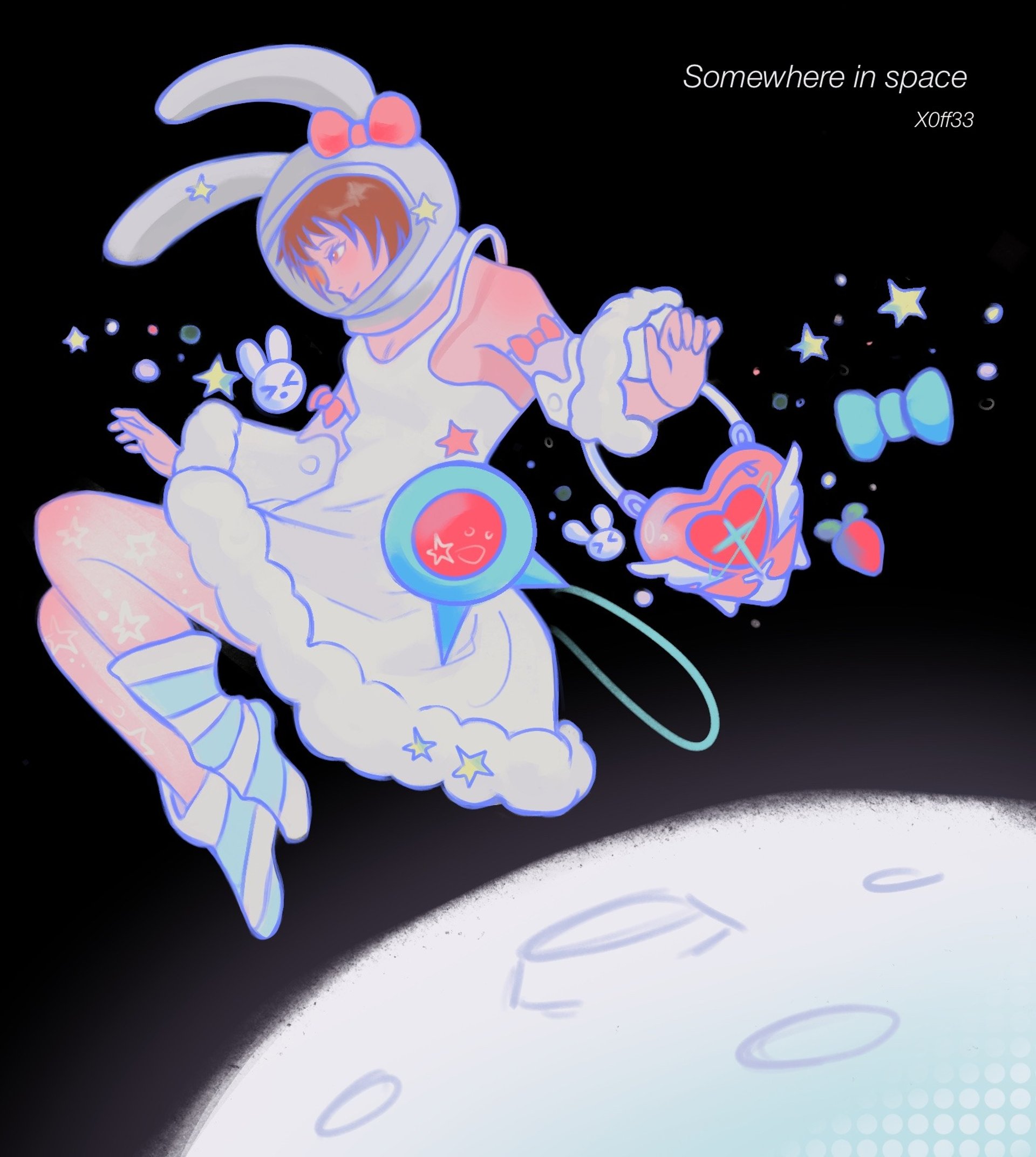 an abstract photo of a curved building with a blue sky in the background