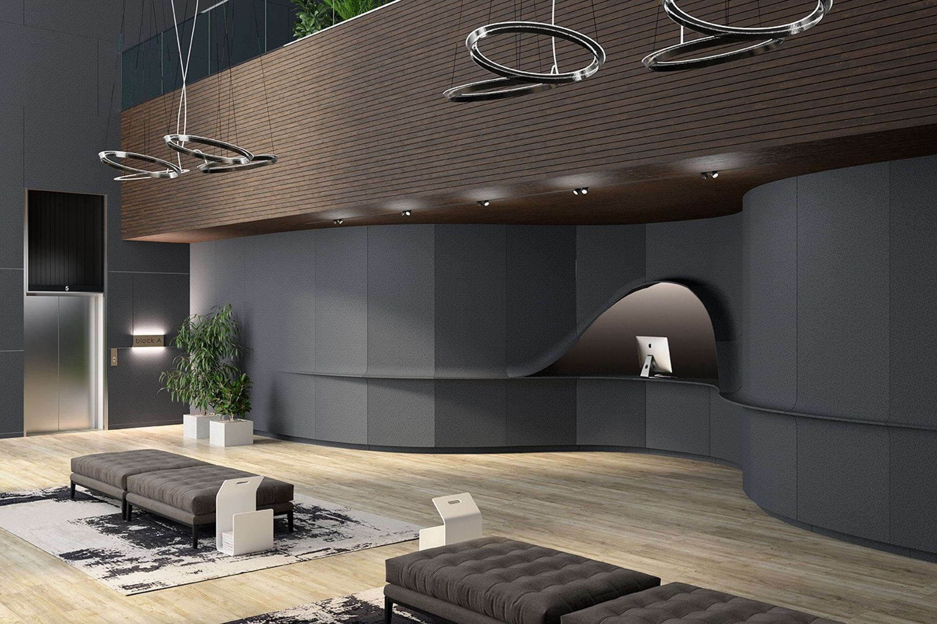 gray computer monitor