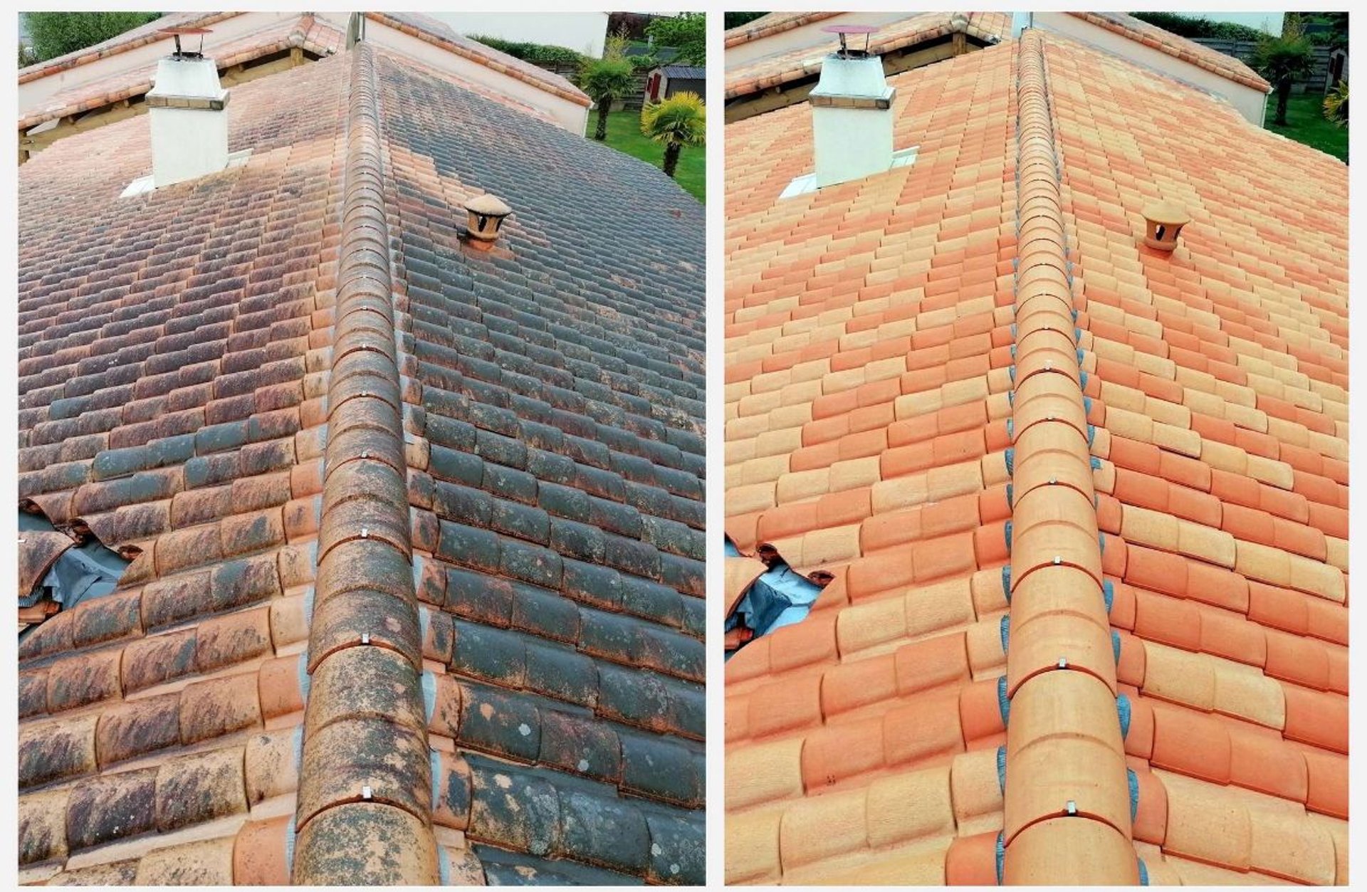 a close-up of a roof
