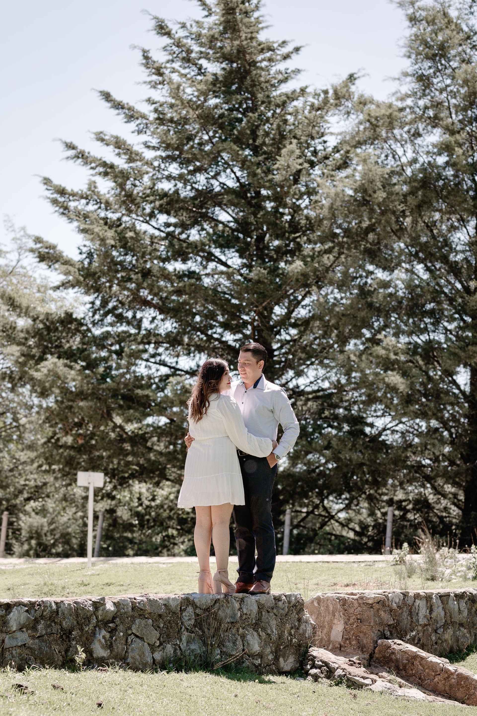 couple wearing silver-colored rings