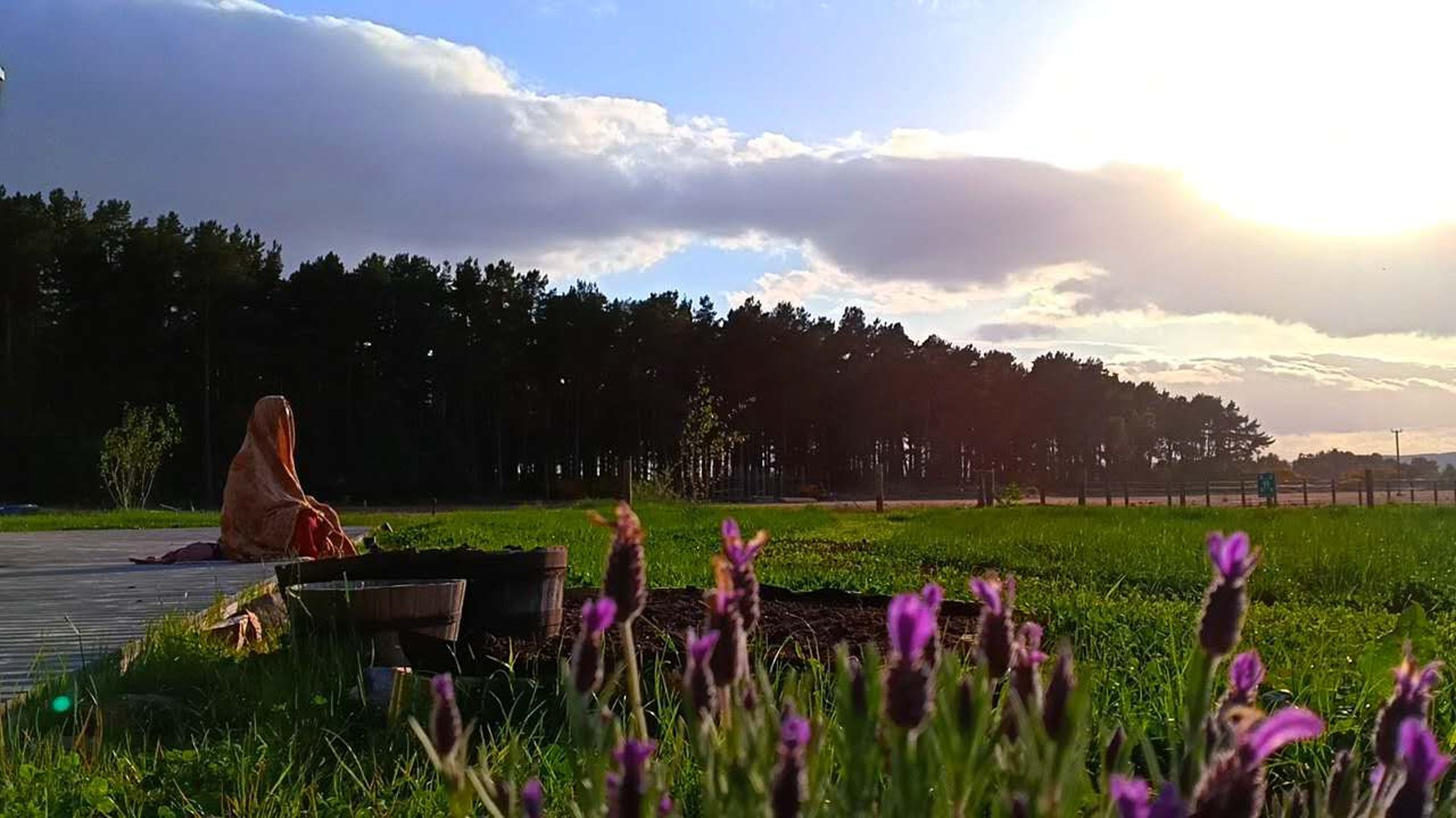 woman wearing yellow long-sleeved dress under white clouds and blue sky during daytime