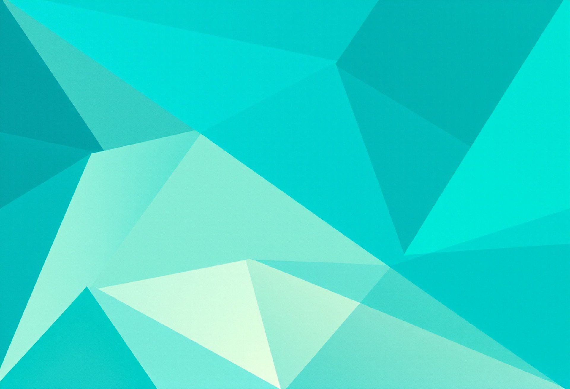 A blue and green geometrical abstract