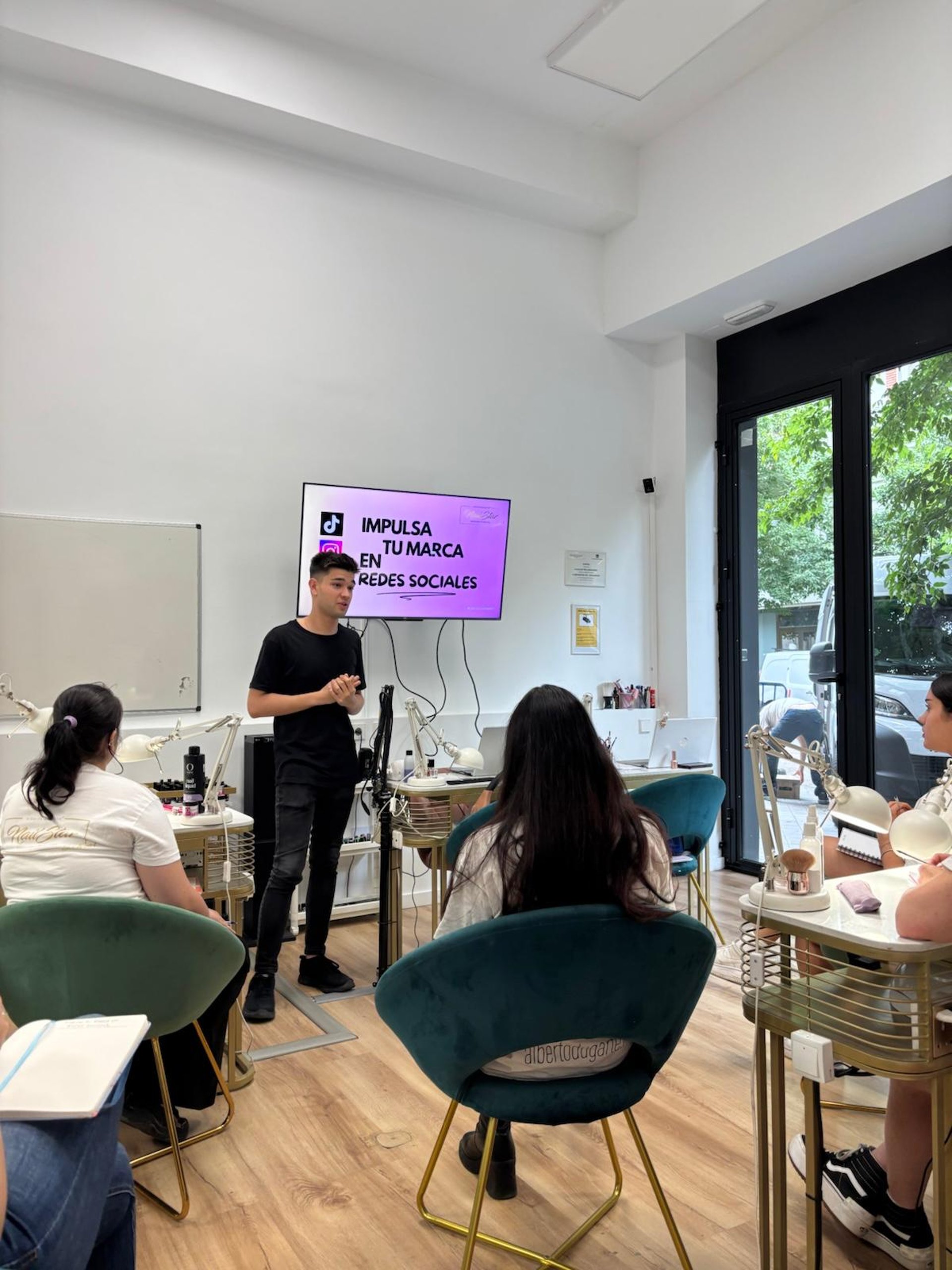 an abstract photo of a curved building with a blue sky in the background