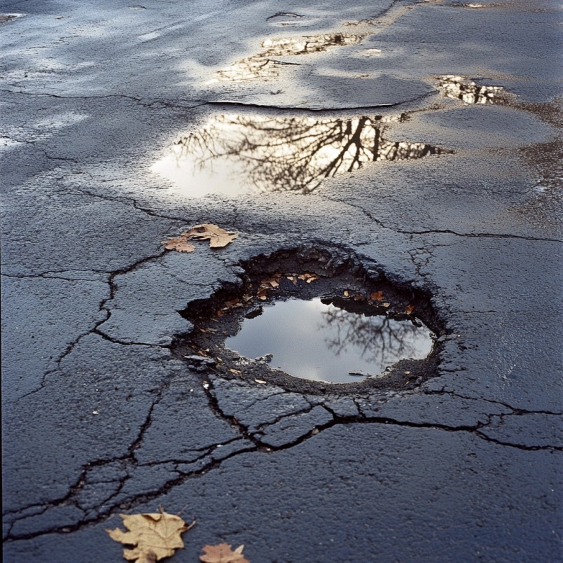 Patching Asphalt Pothole in Lee County, Alabama