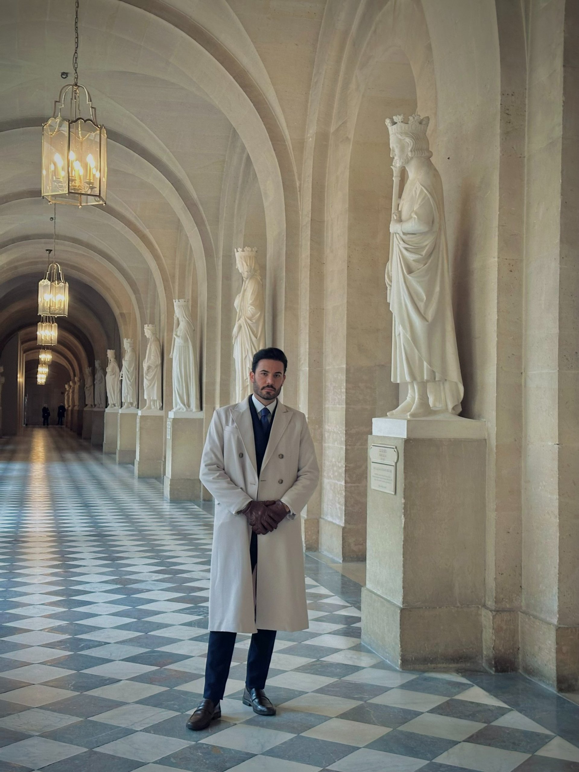 man in black suit jacket