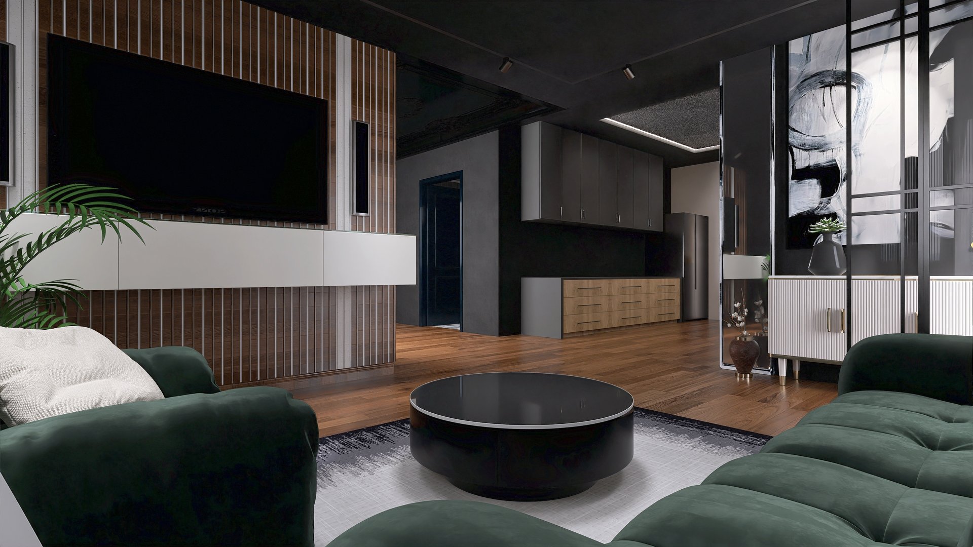 black and brown leather padded tub sofa