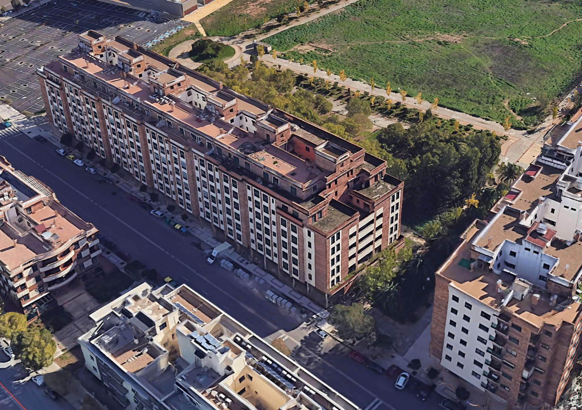 Vista aérea proyecto Propeis en Badajoz