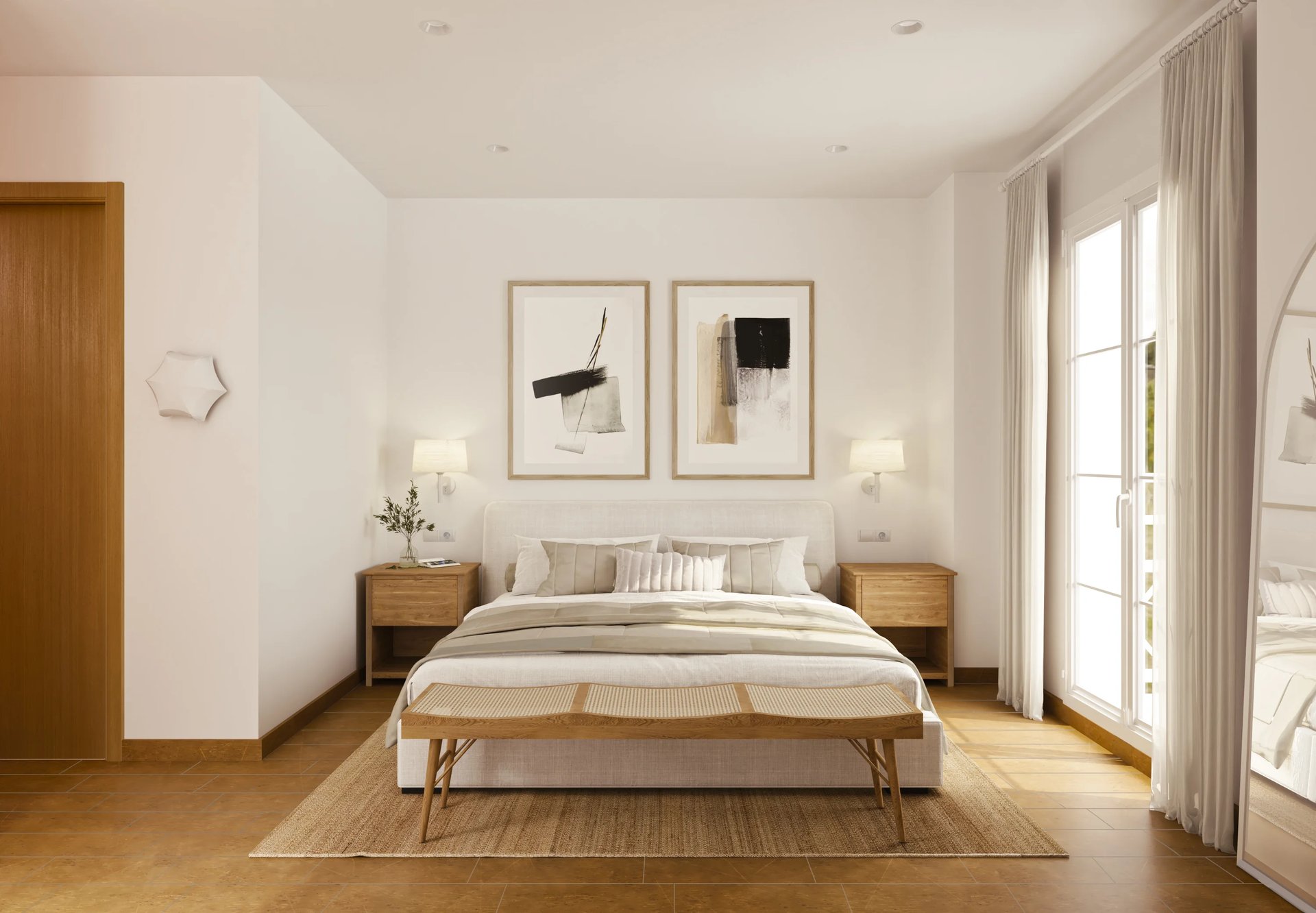 black and white bed linen