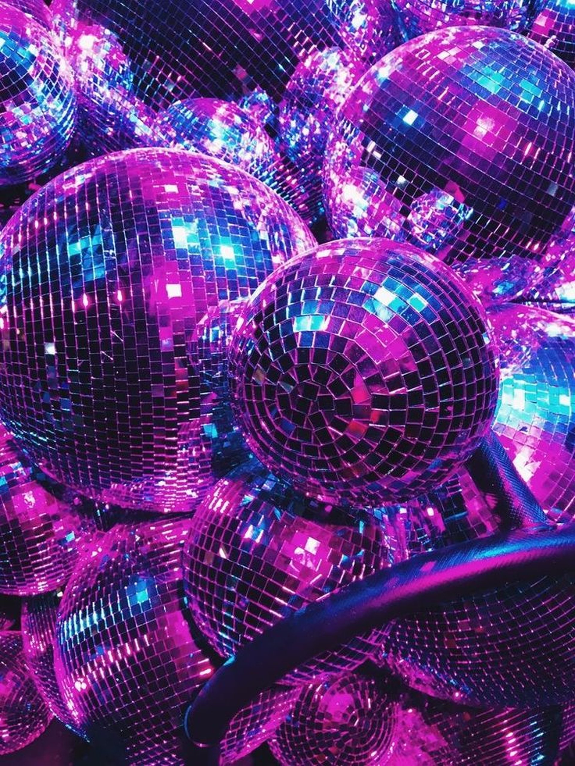 hanging mirror ball