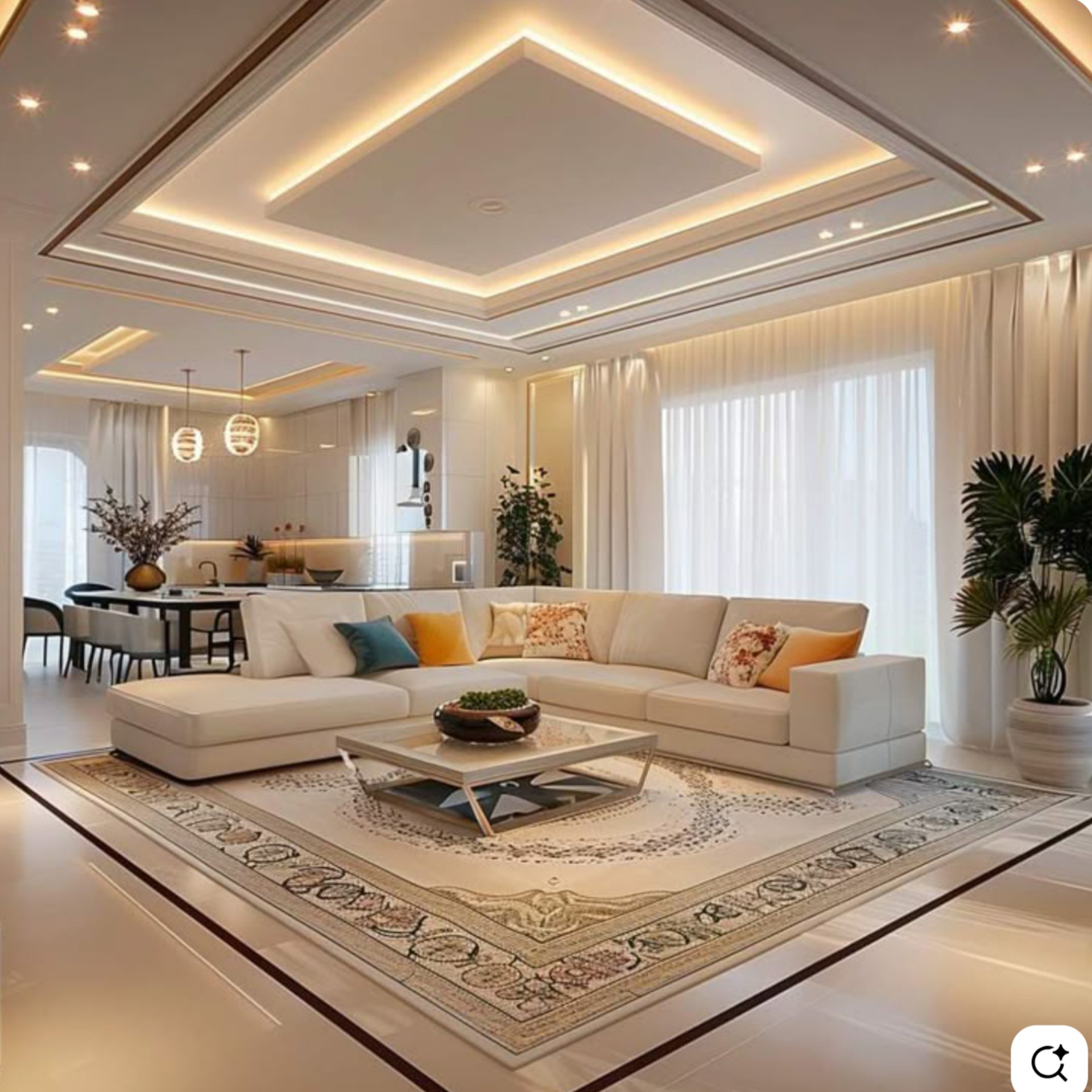 an abstract photo of a curved building with a blue sky in the background