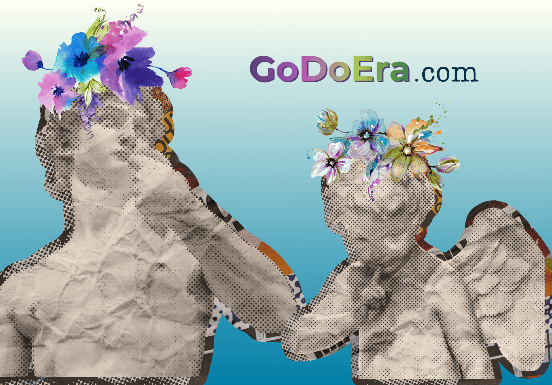 black laptop computer on black and white floral textile