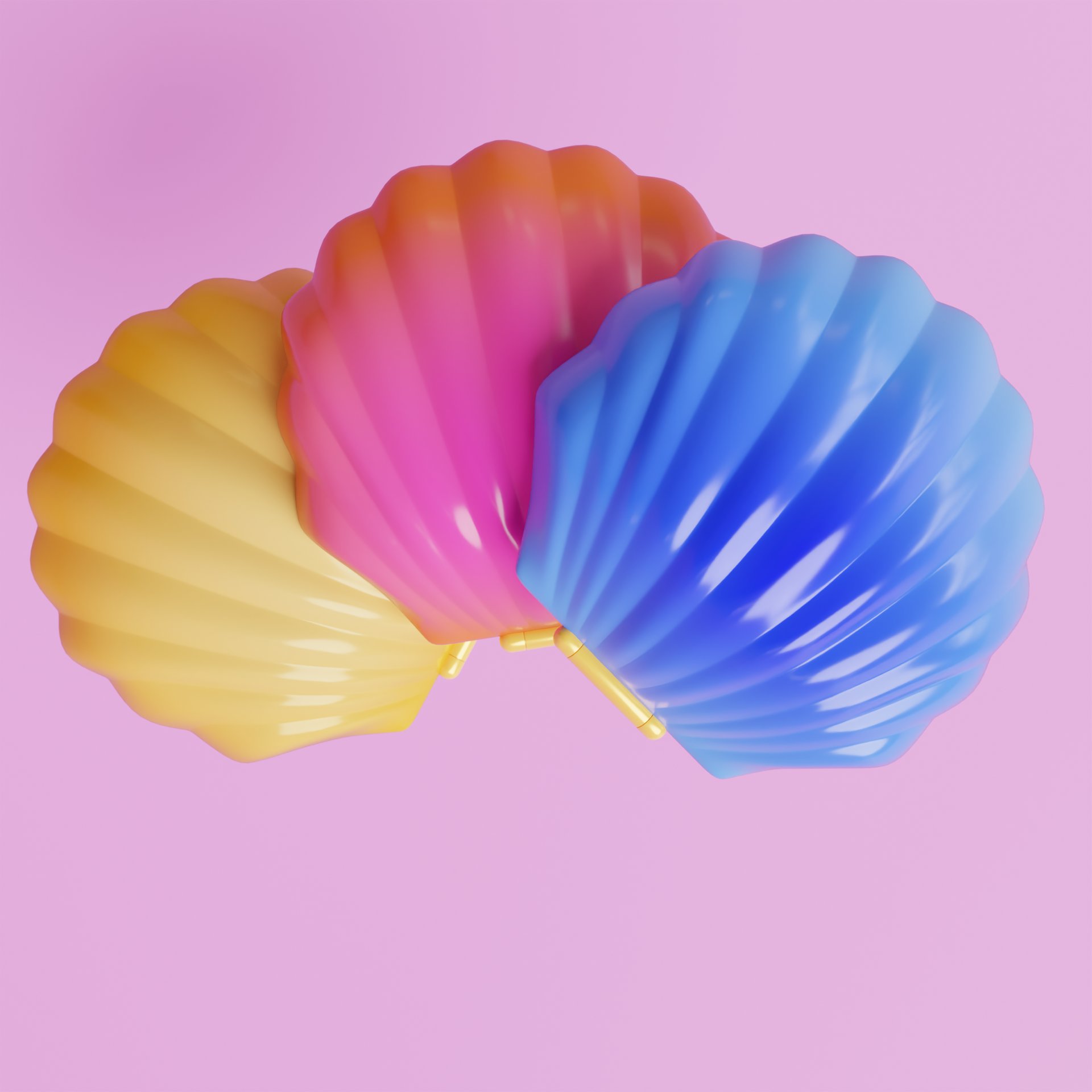 a pink phone hanging from a cord on a wall