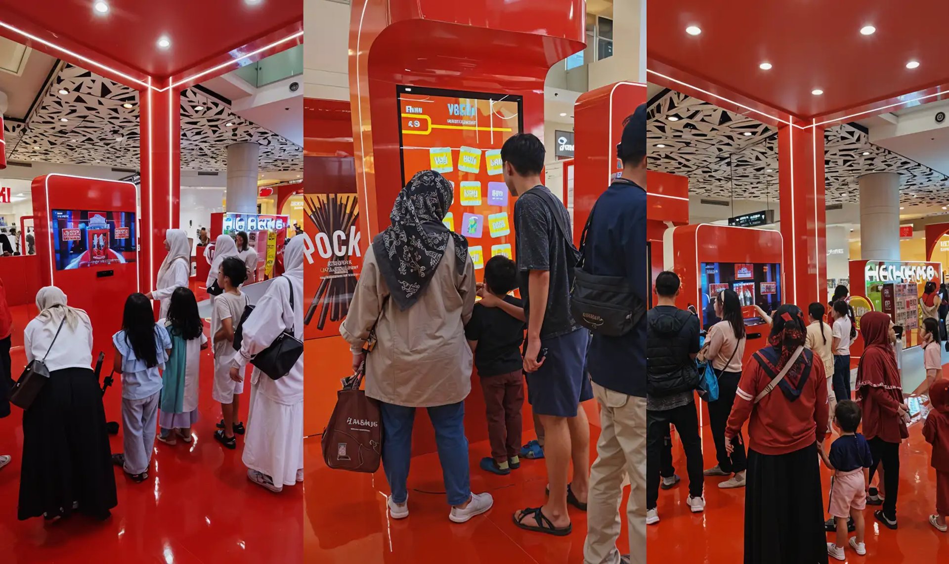 an abstract photo of a curved building with a blue sky in the background