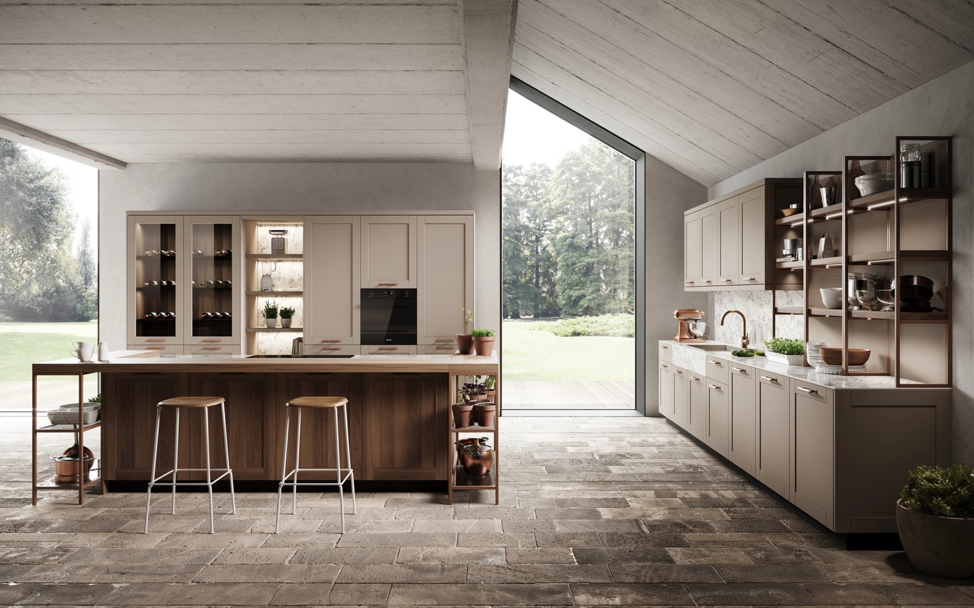 a white marble counter top with a long shadow