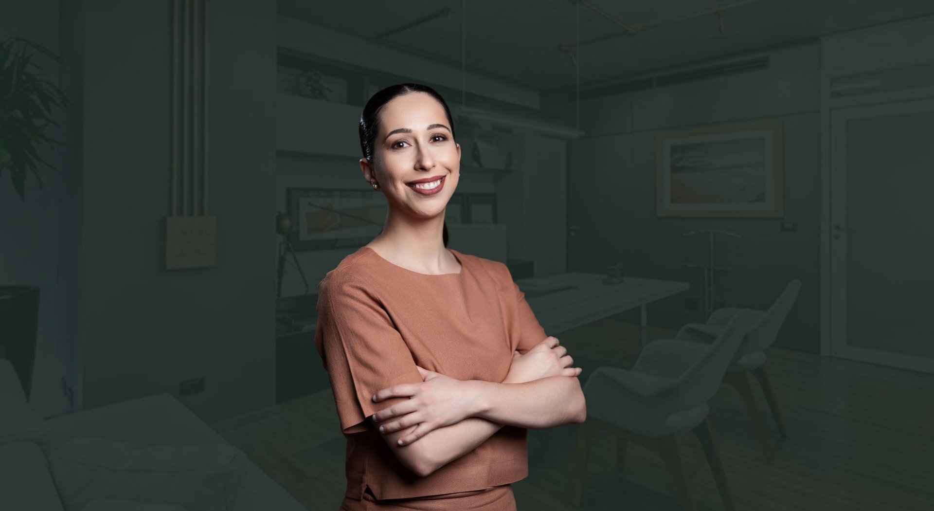 an abstract photo of a curved building with a blue sky in the background
