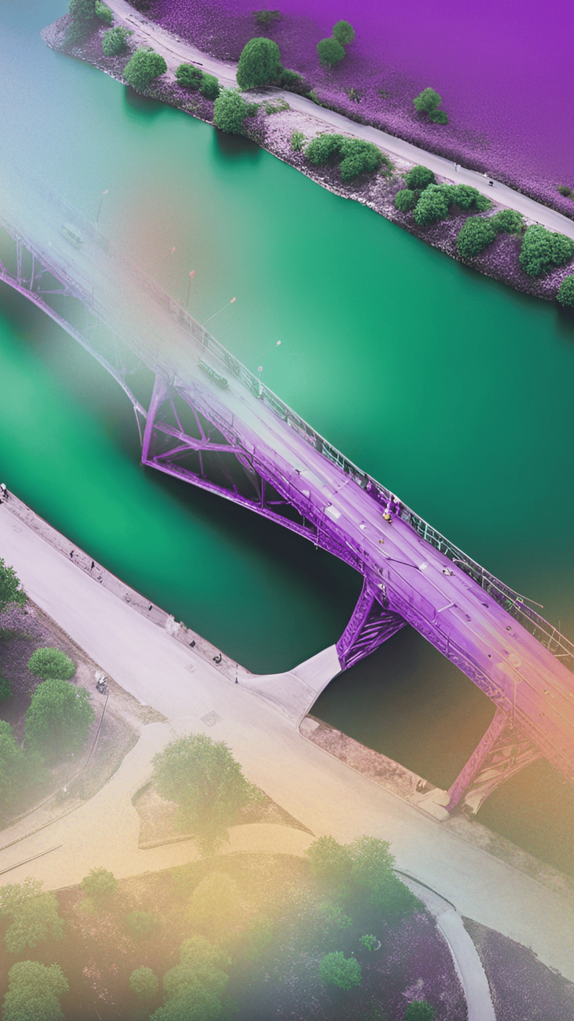 empty bridge over water