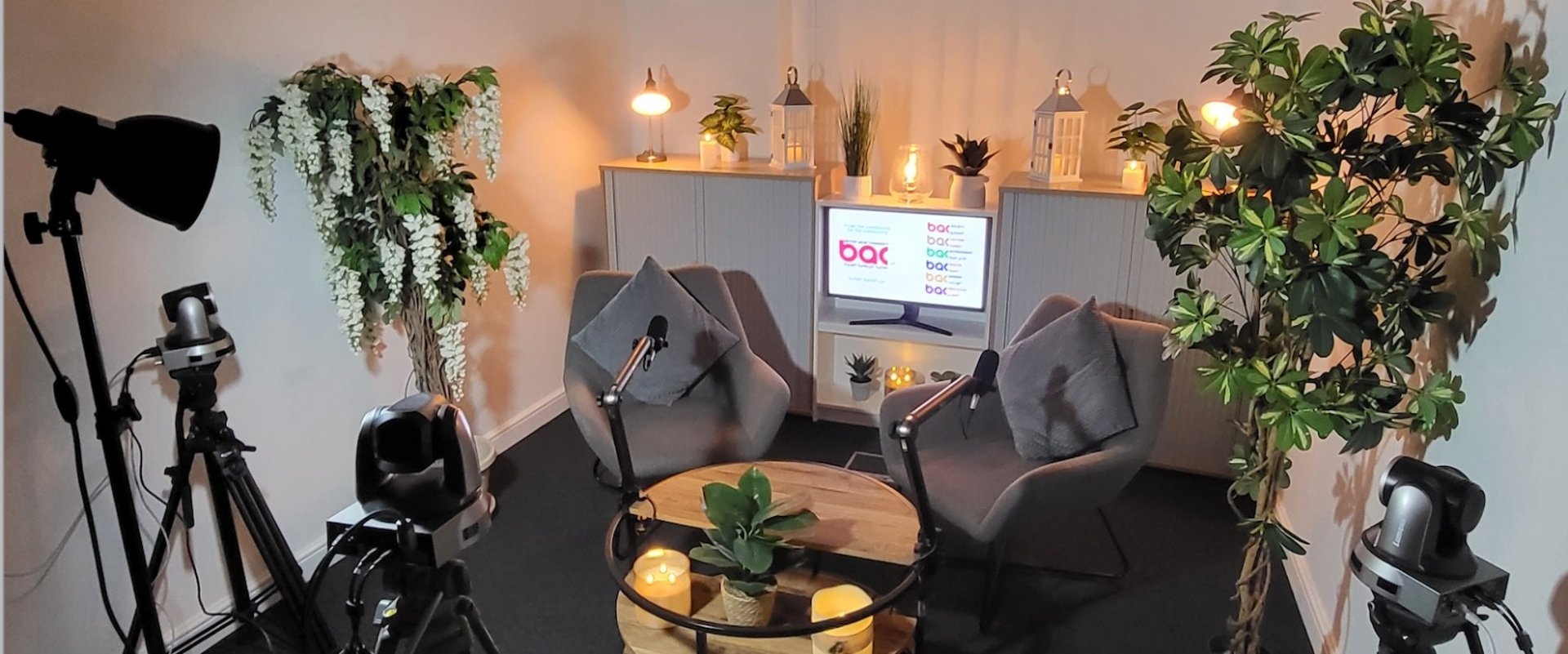 an abstract photo of a curved building with a blue sky in the background