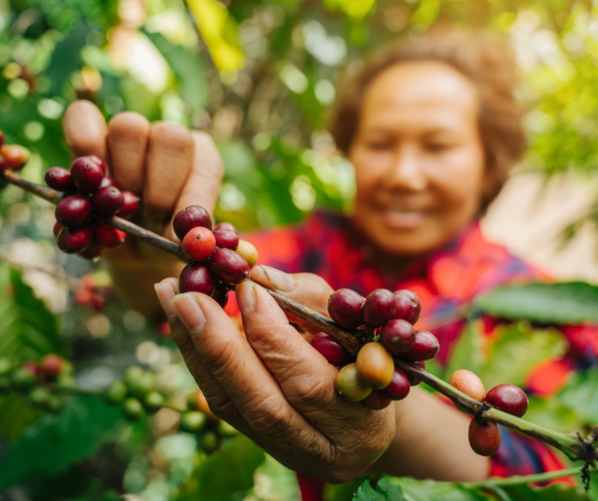 an abstract photo of a curved building with a blue sky in the background