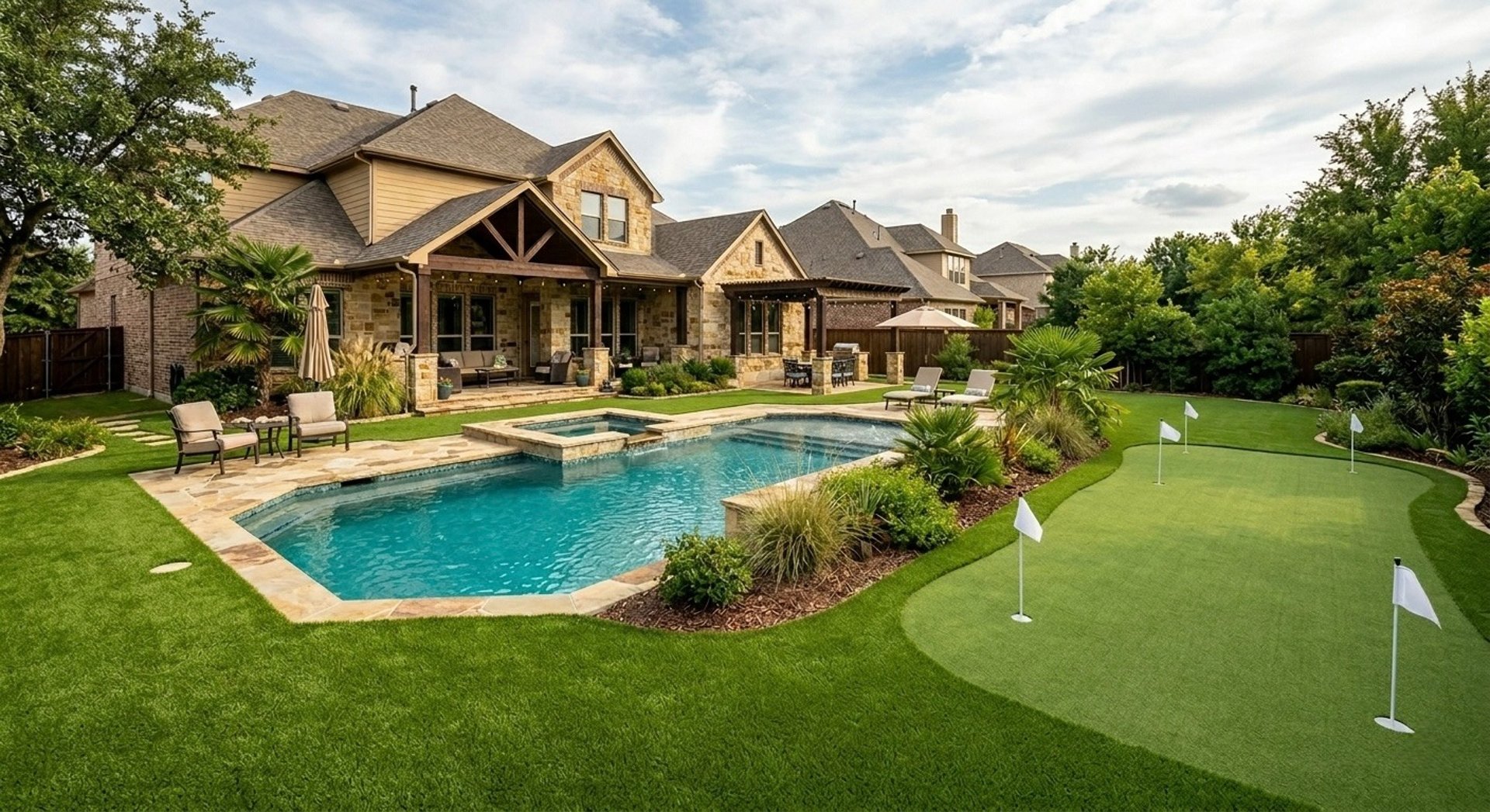 green grass on brown soil