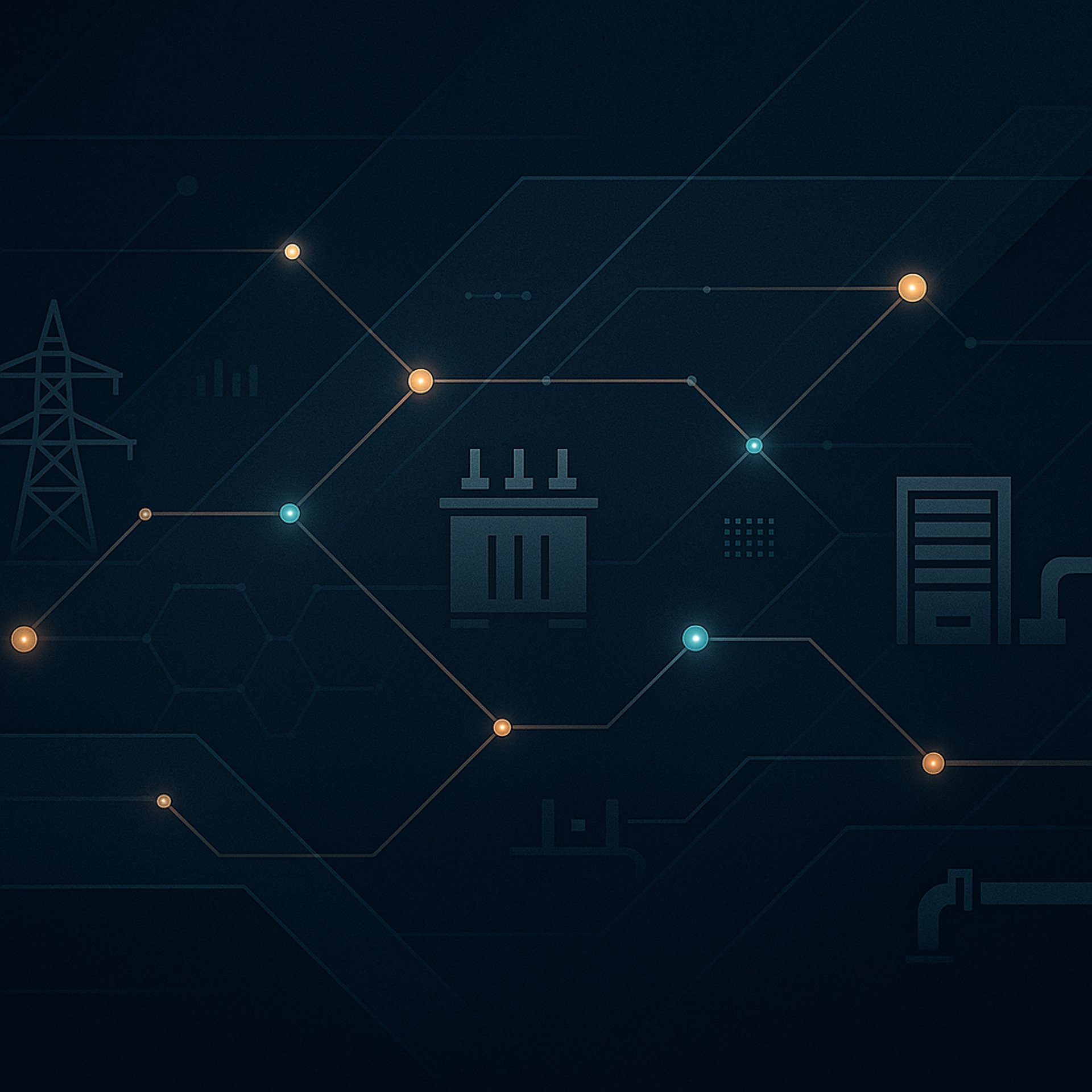 an abstract image of a sphere with dots and lines