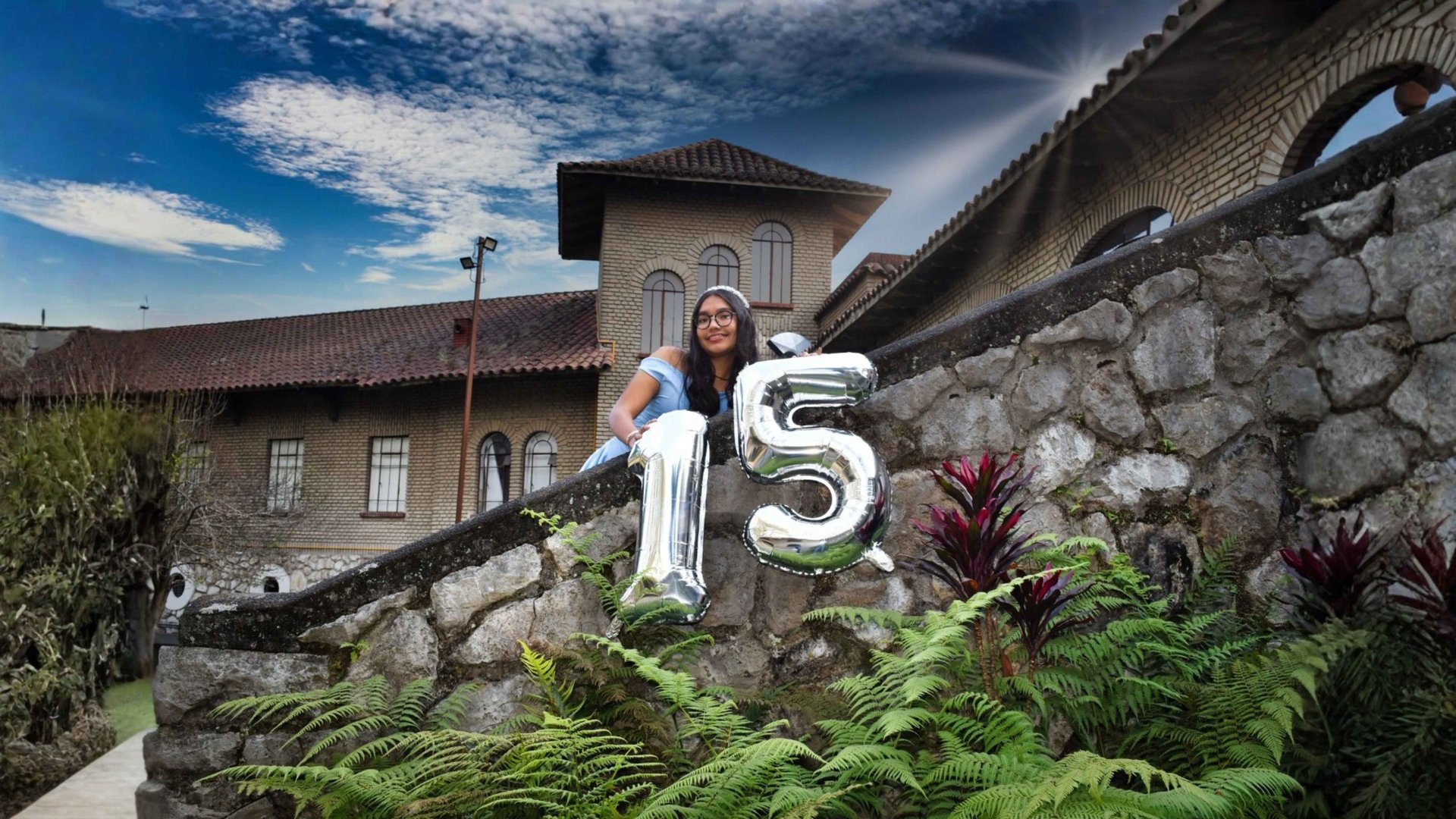 the night sky with stars above a mountain