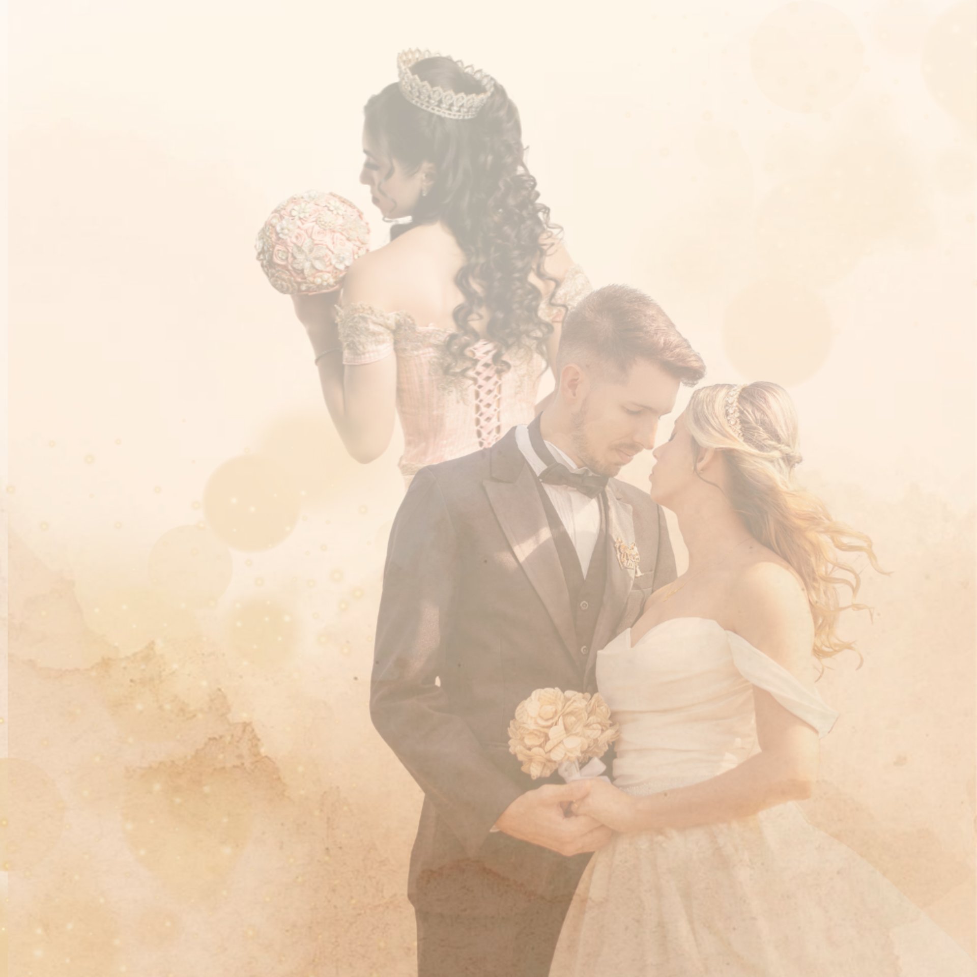 couple wearing silver-colored rings