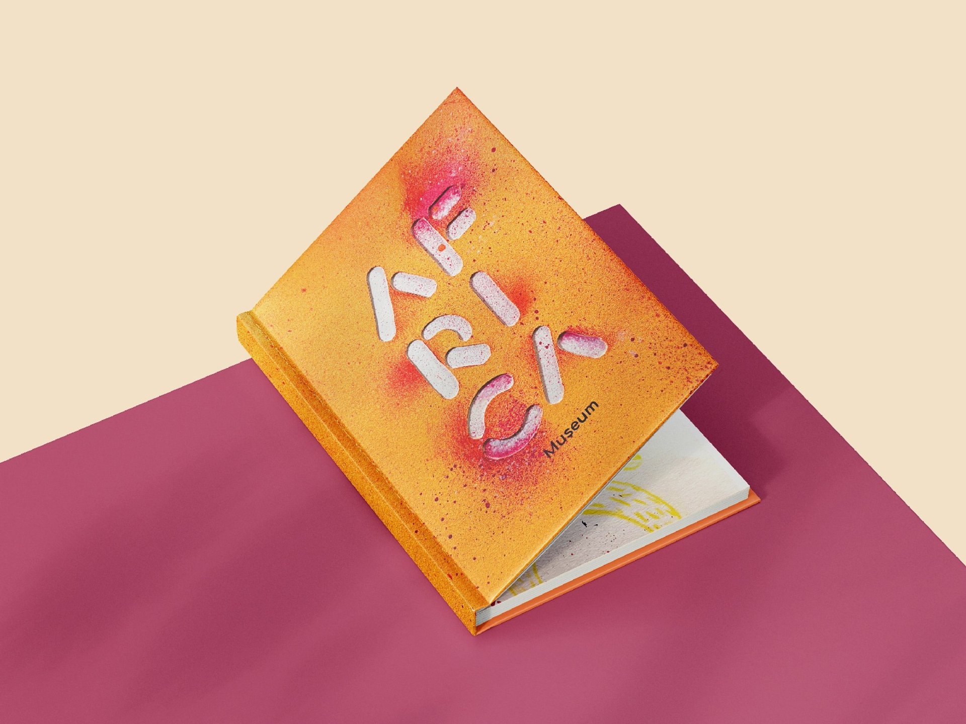 an abstract photo of a curved building with a blue sky in the background