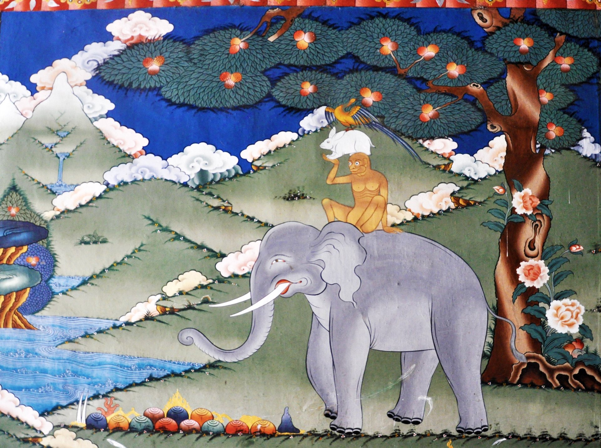 an abstract photo of a curved building with a blue sky in the background