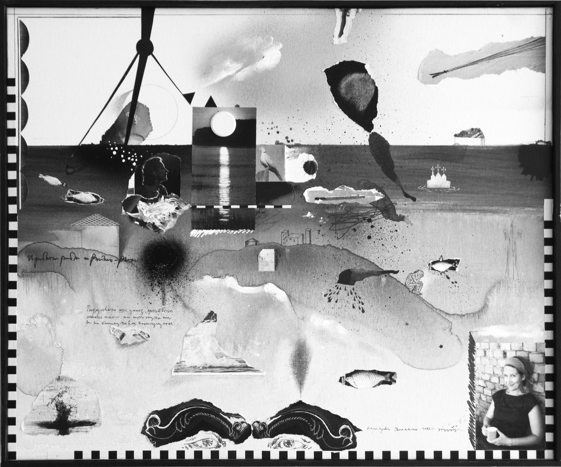 black and white bed linen