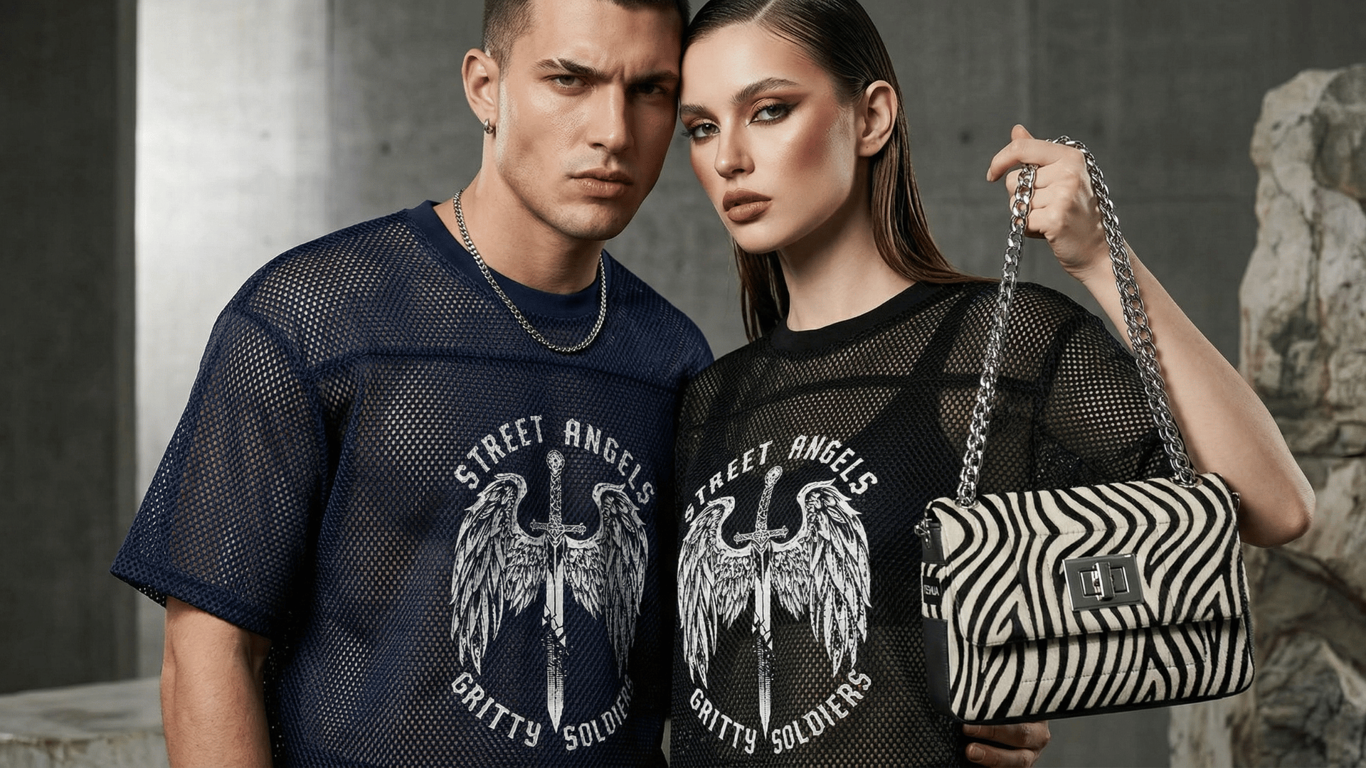 an abstract photo of a curved building with a blue sky in the background