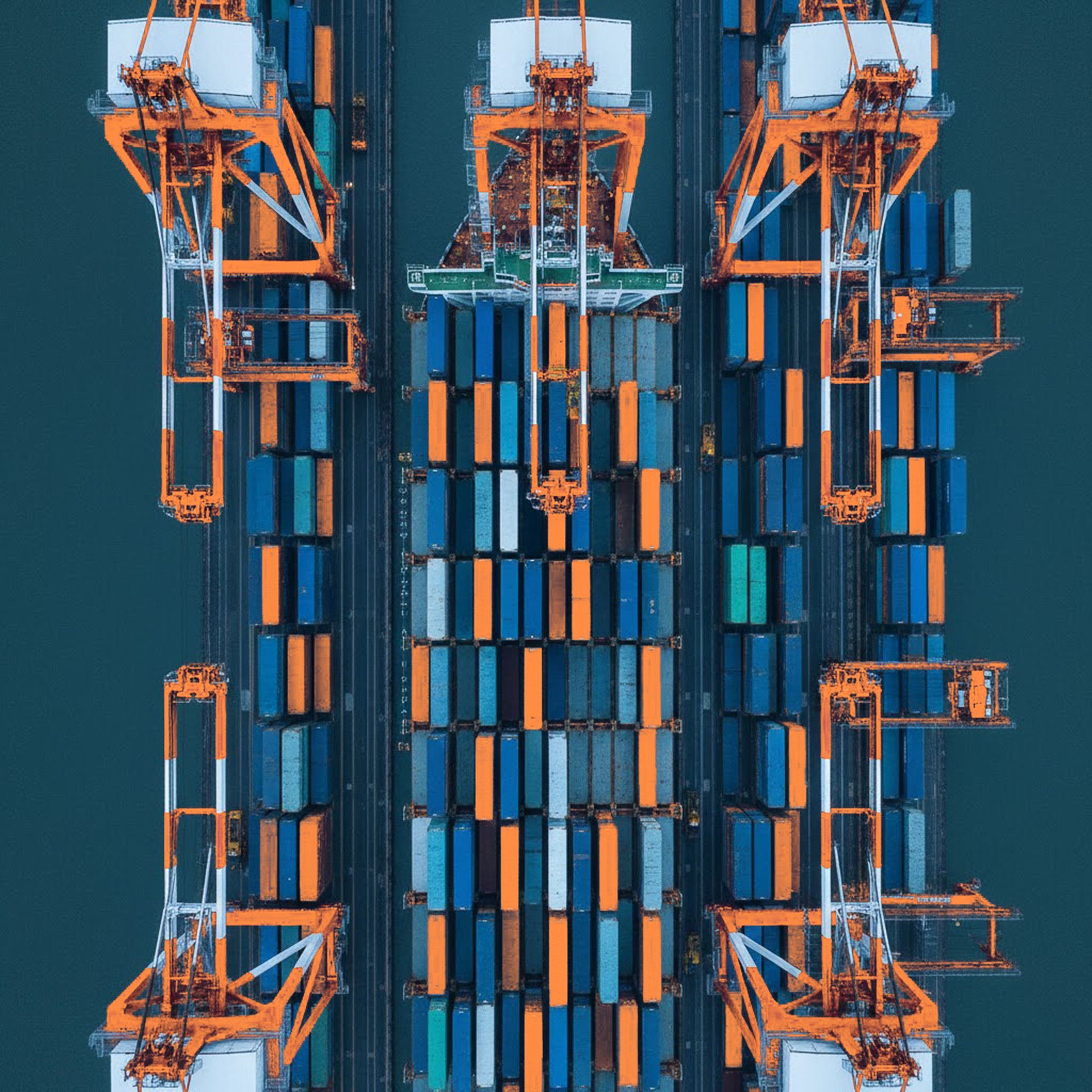 an abstract photo of a curved building with a blue sky in the background