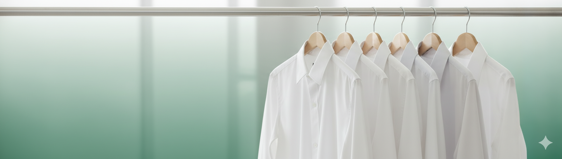 hanged assorted-color dress shirts