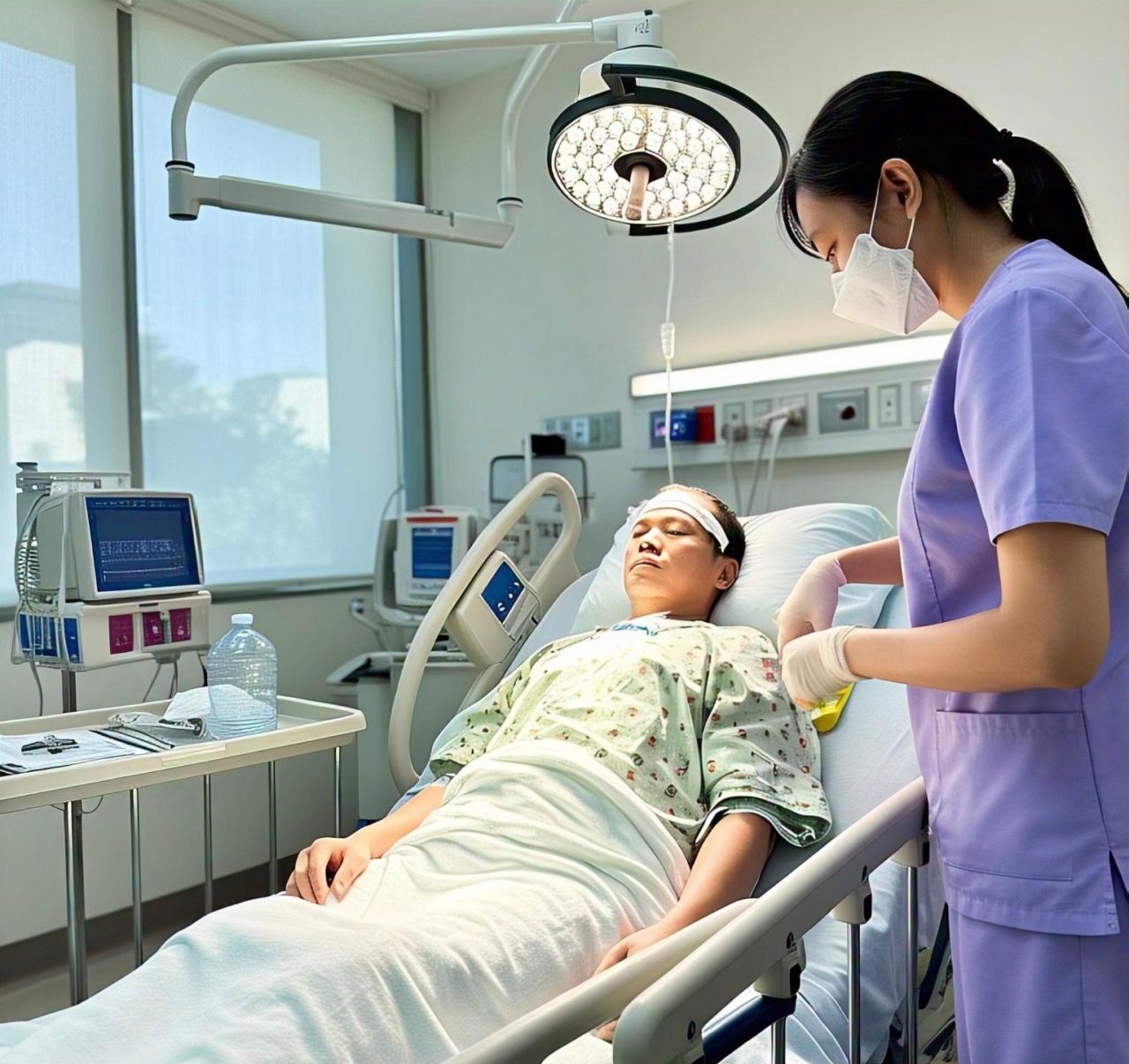 doctor wearing Green Bay Packers hat