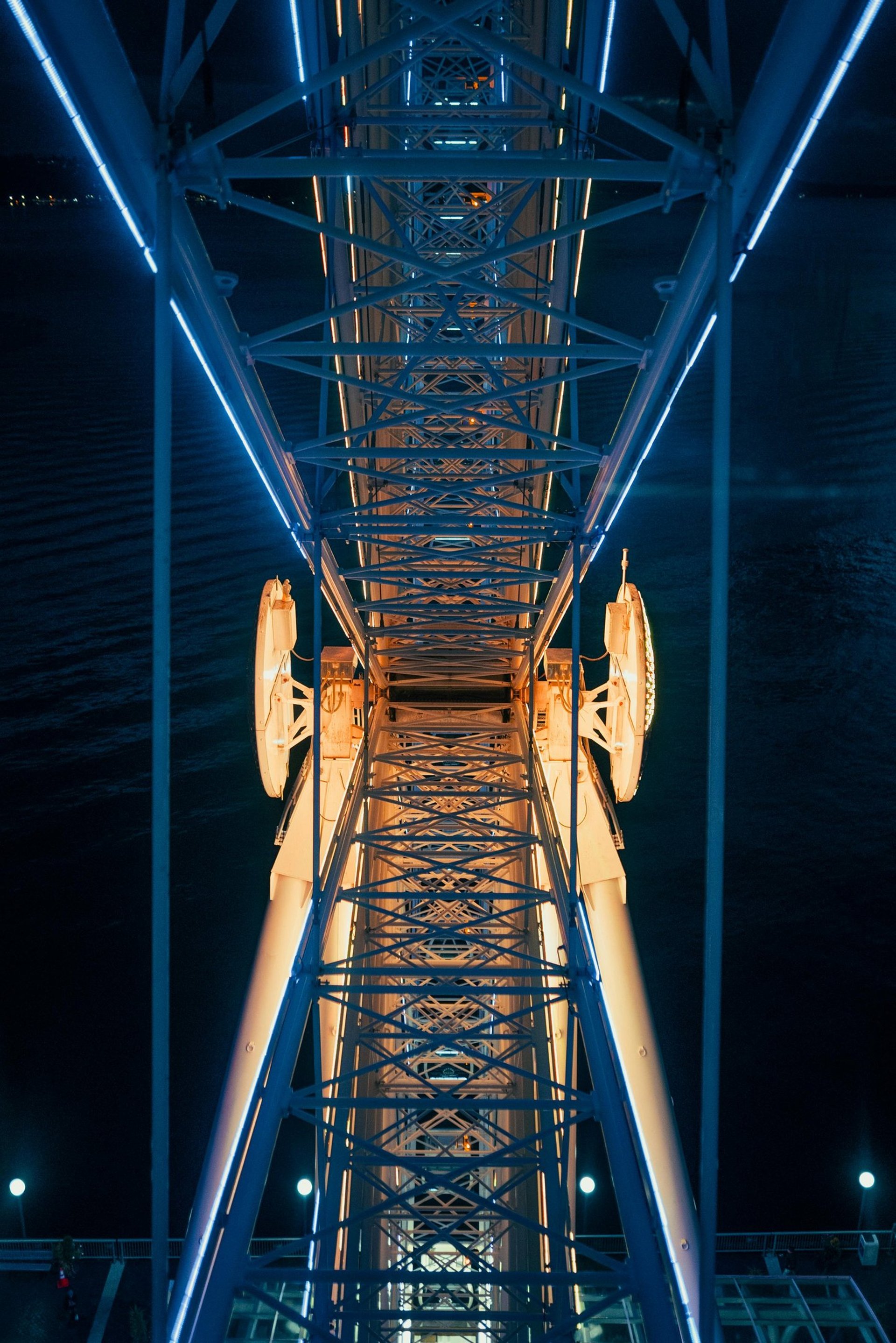 aerial photography of city during night time
