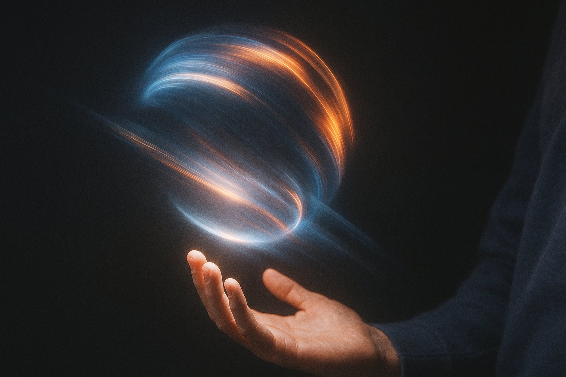 an abstract photo of a curved building with a blue sky in the background