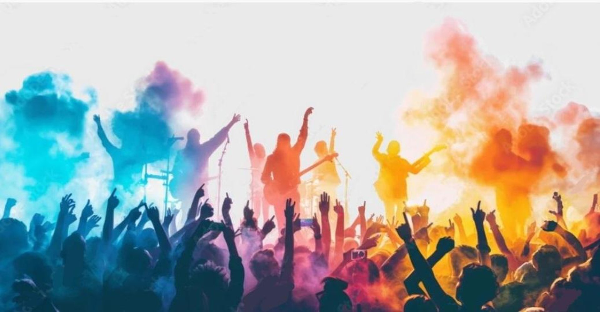 silhouette of person raising hand