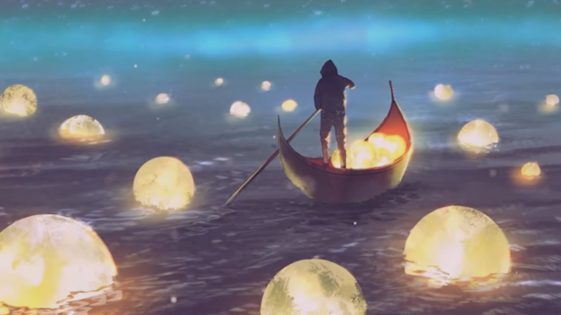 an abstract photo of a curved building with a blue sky in the background