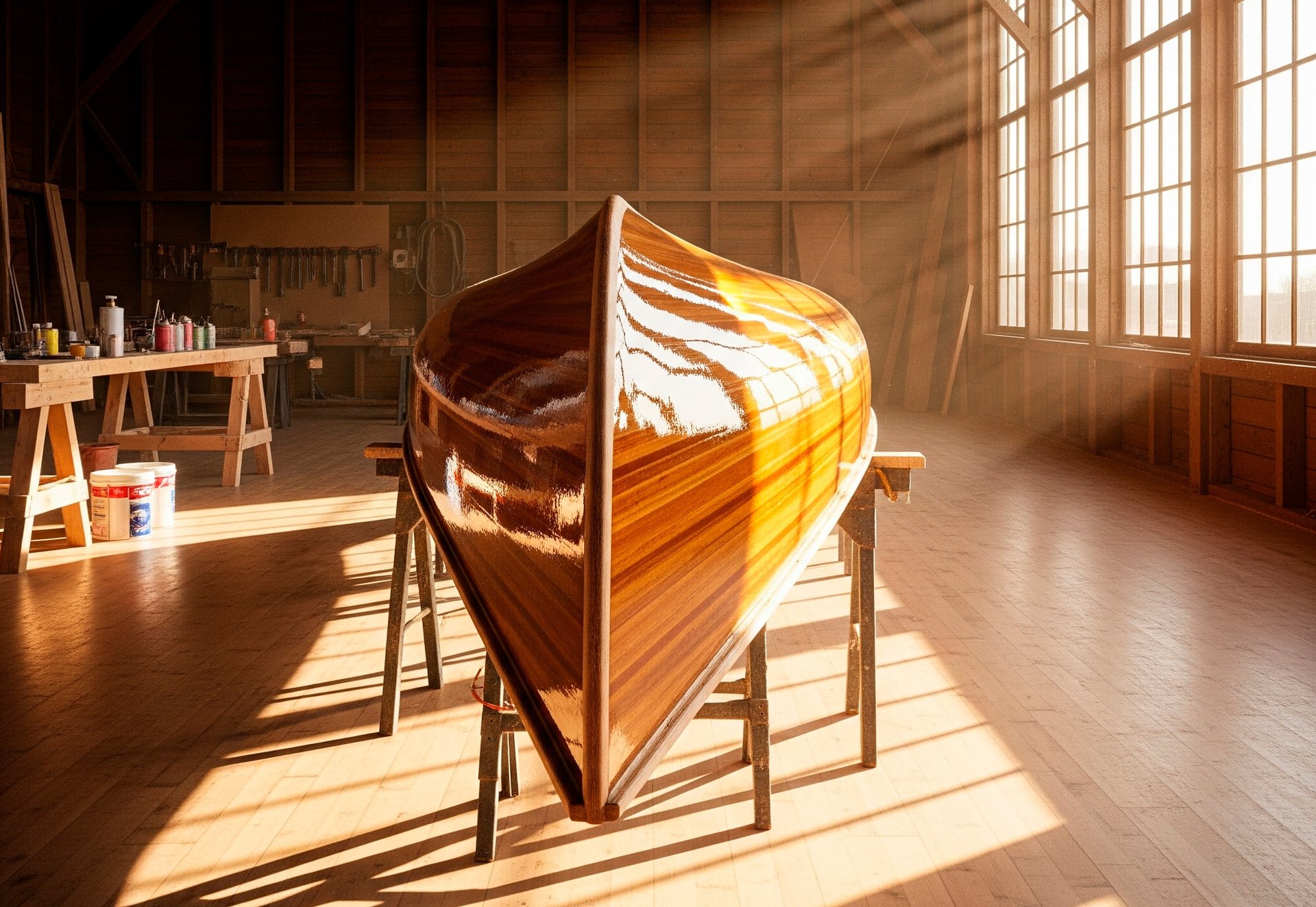 an abstract photo of a curved building with a blue sky in the background