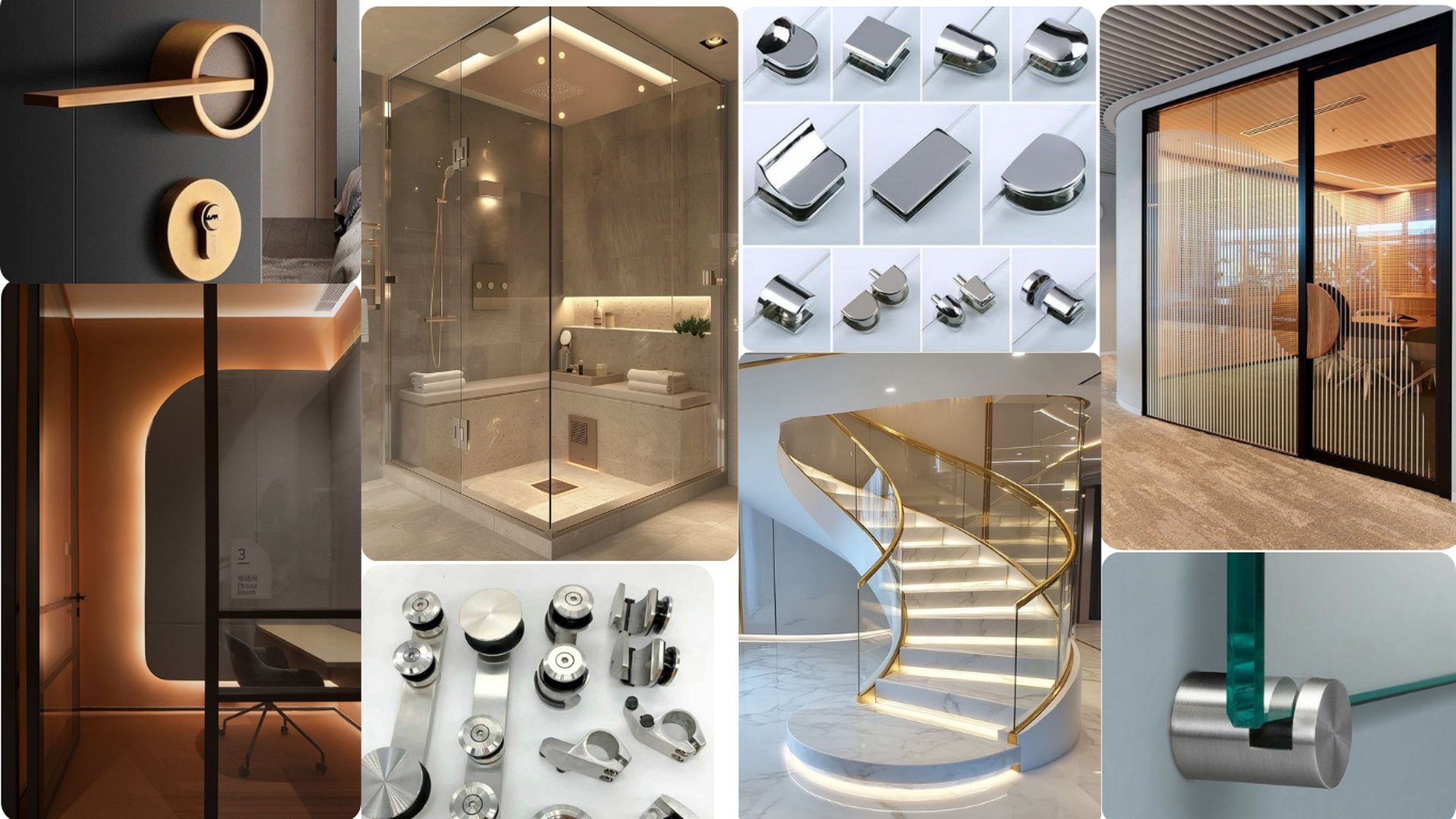 a walk in shower sitting next to a bathroom