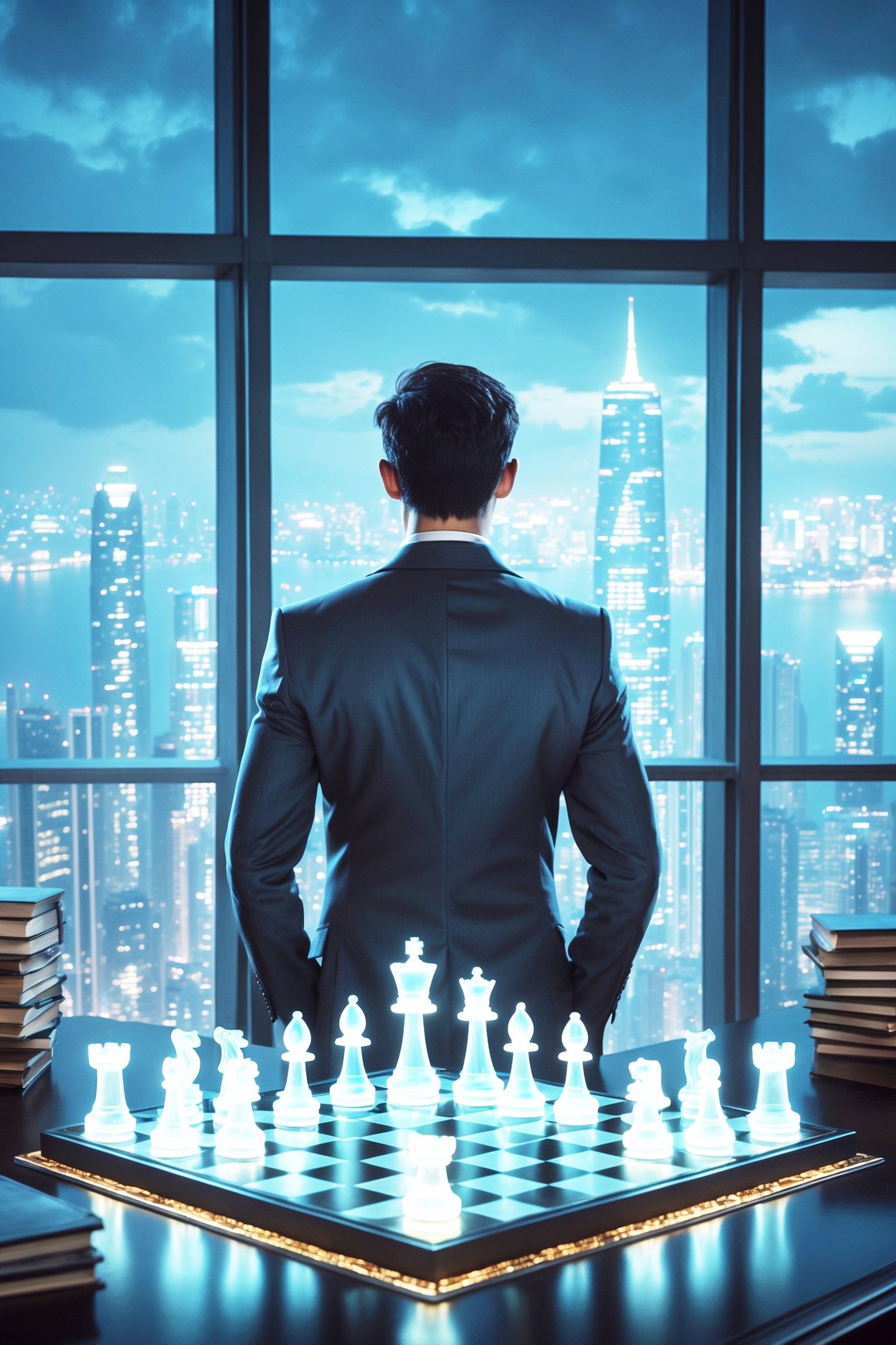 person standing near the stairs