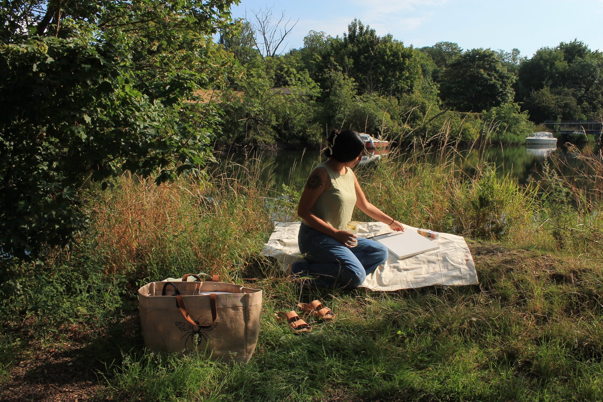 black blue and yellow textile