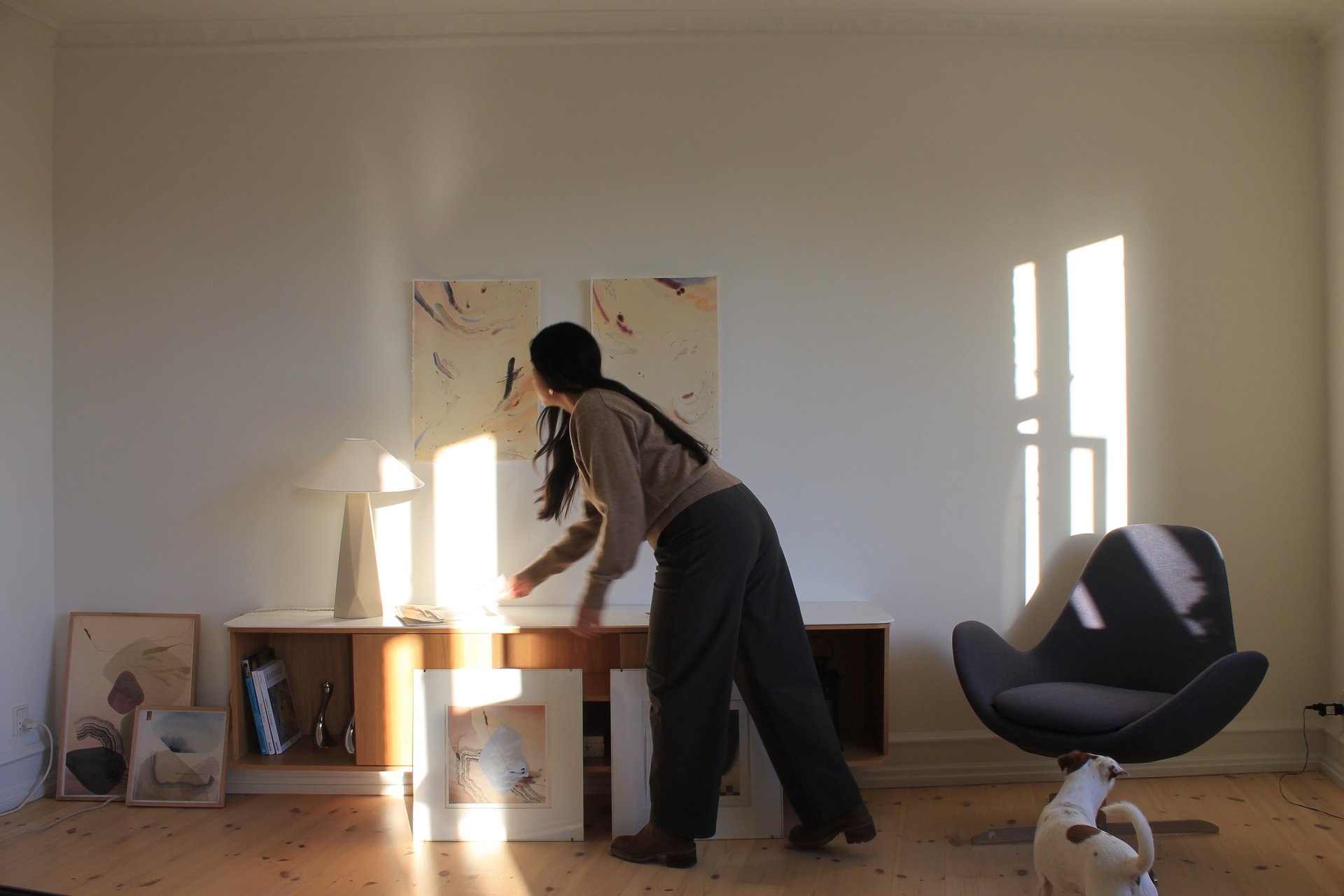 black blue and yellow textile